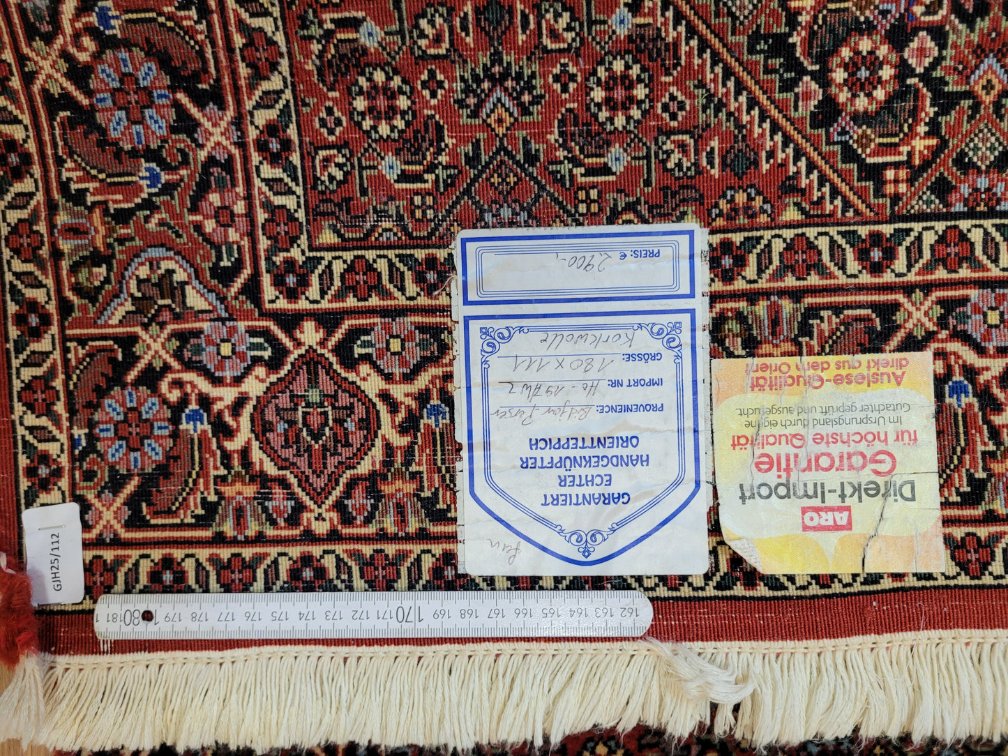 Bidjar Teppich Korkwolle feine Knüpfung Medaillon geometrisch