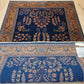 Sarough Teppich Agra florales Muster auf blauem Fond