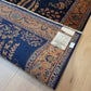 Sarough Teppich Agra florales Muster auf blauem Fond