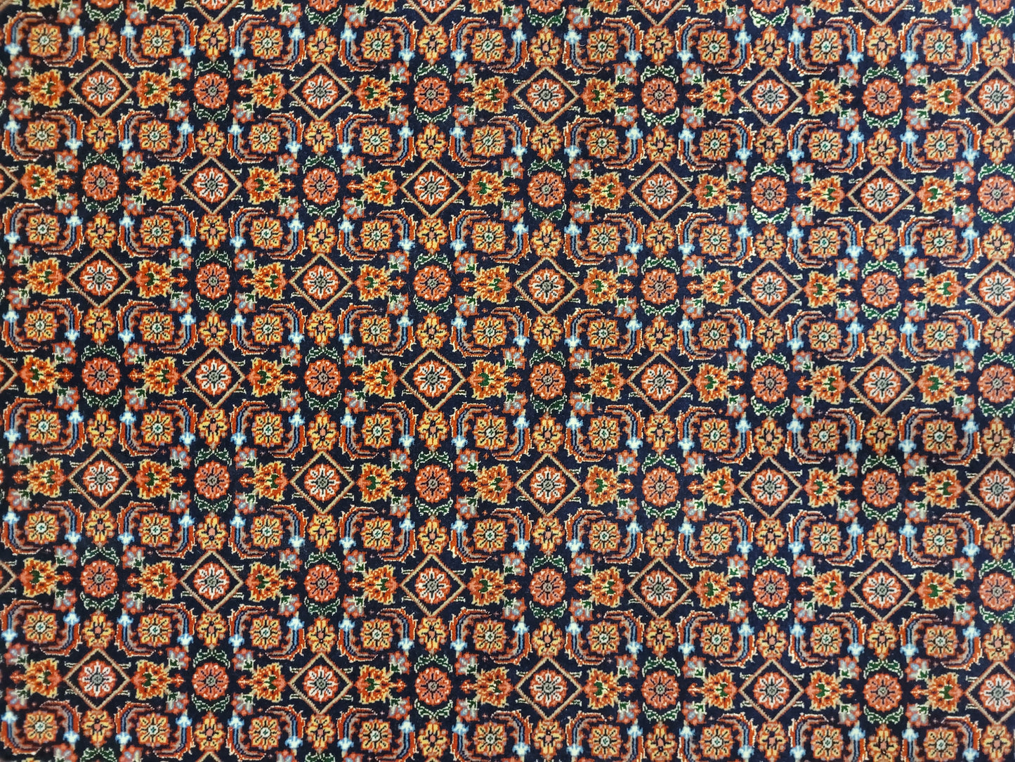 Täbriz Teppich Korkwolle mit Seide feine Knüpfung Allover Muster