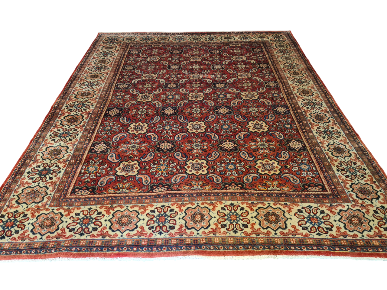 Perserteppich Orientteppich Handgeknüpfter Teppich Sarough 355x285cm