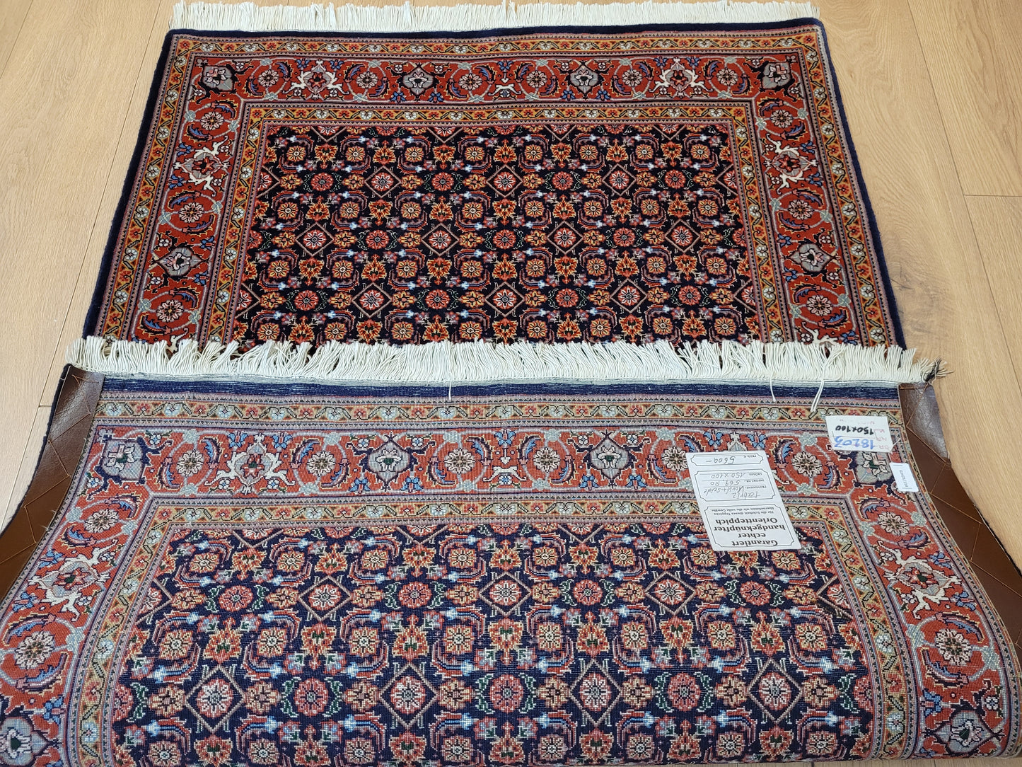 Täbriz Teppich Korkwolle mit Seide feine Knüpfung Allover Muster