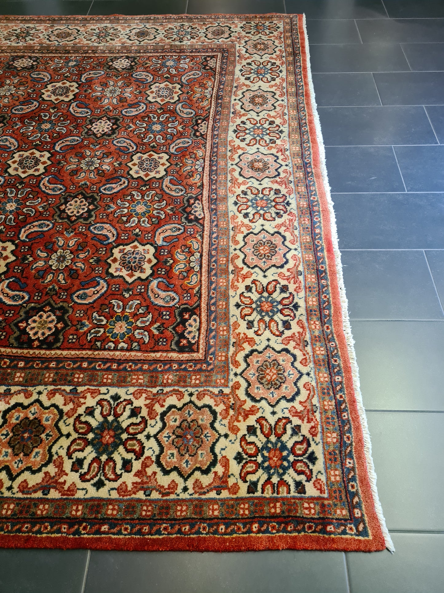 Perserteppich Orientteppich Handgeknüpfter Teppich Sarough 355x285cm