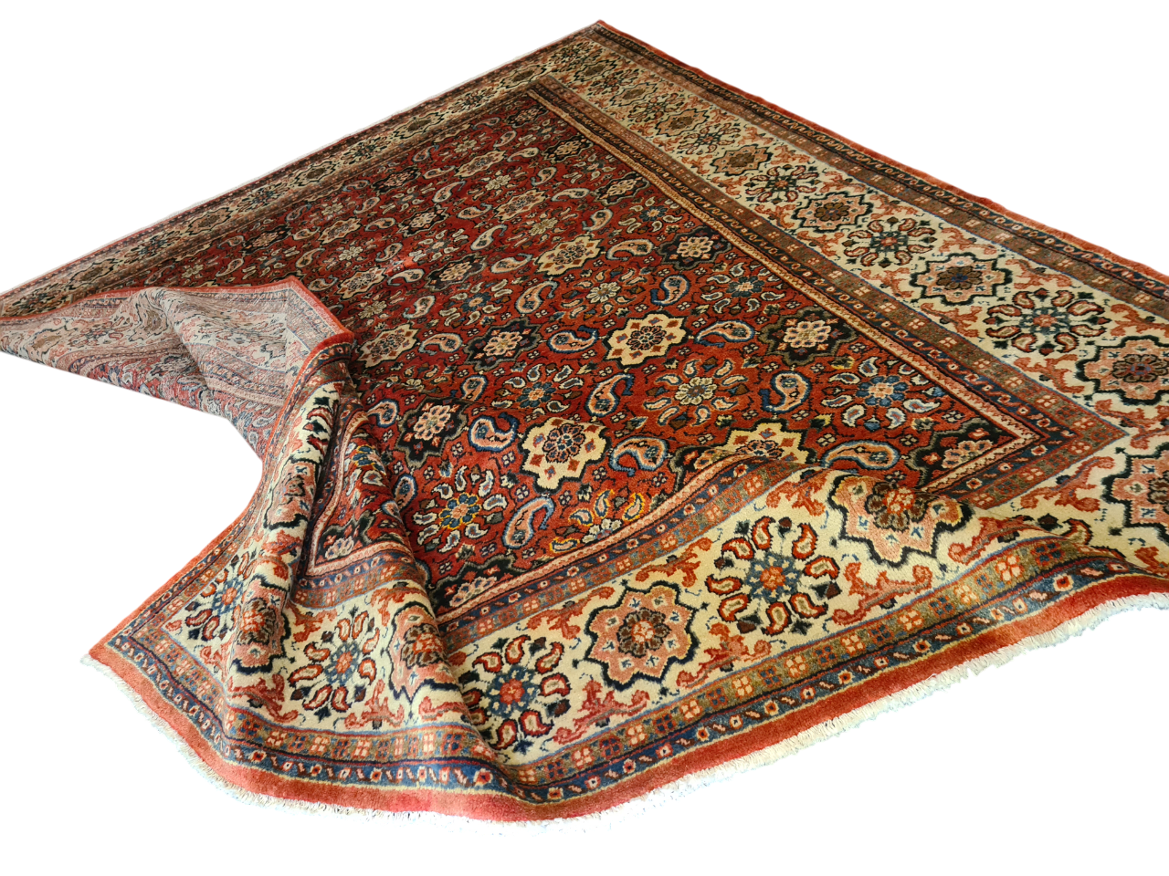 Perserteppich Orientteppich Handgeknüpfter Teppich Sarough 355x285cm