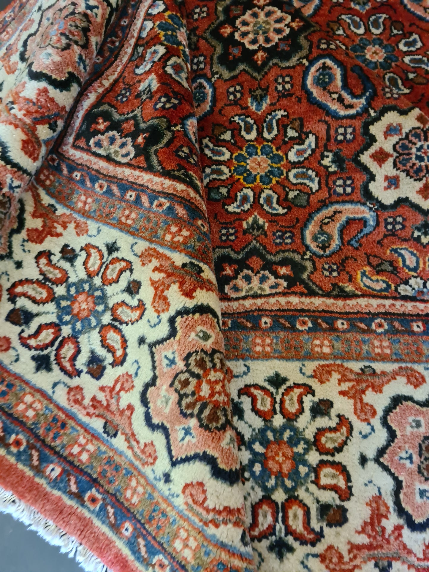 Perserteppich Orientteppich Handgeknüpfter Teppich Sarough 355x285cm