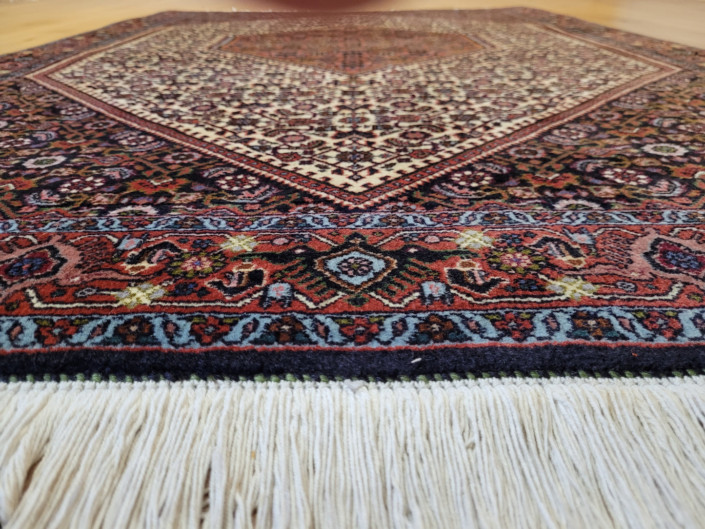 Bidjar Teppich Korkwolle dichte Knüpfung Medaillon Muster