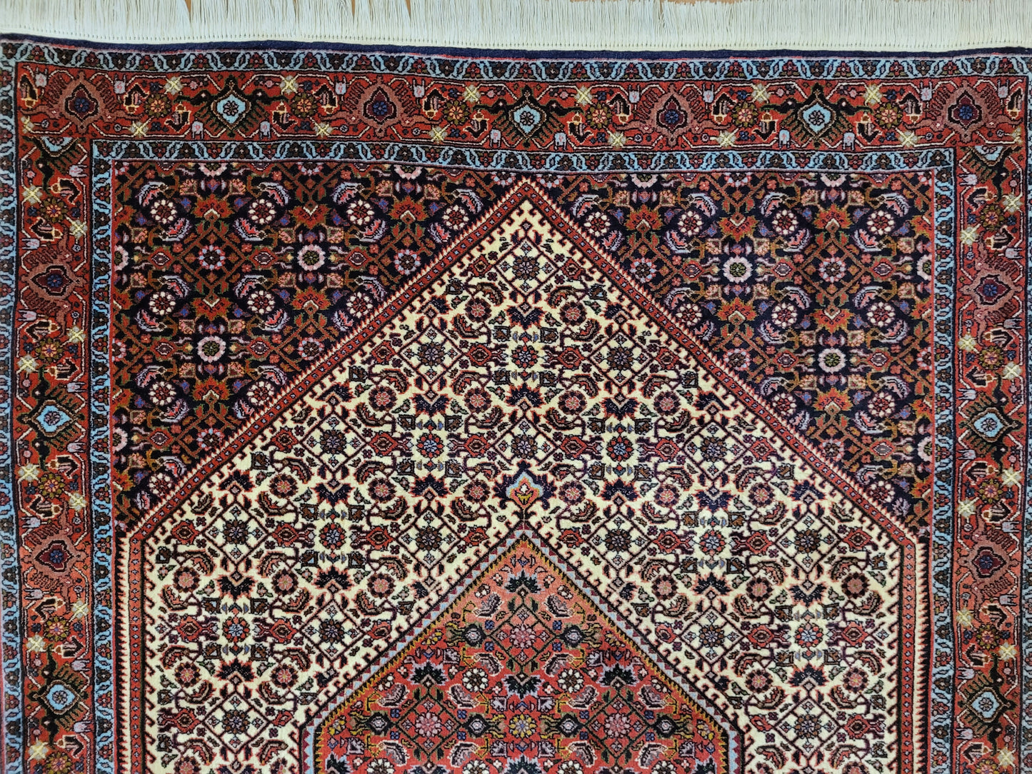 Bidjar Teppich Korkwolle dichte Knüpfung Medaillon Muster