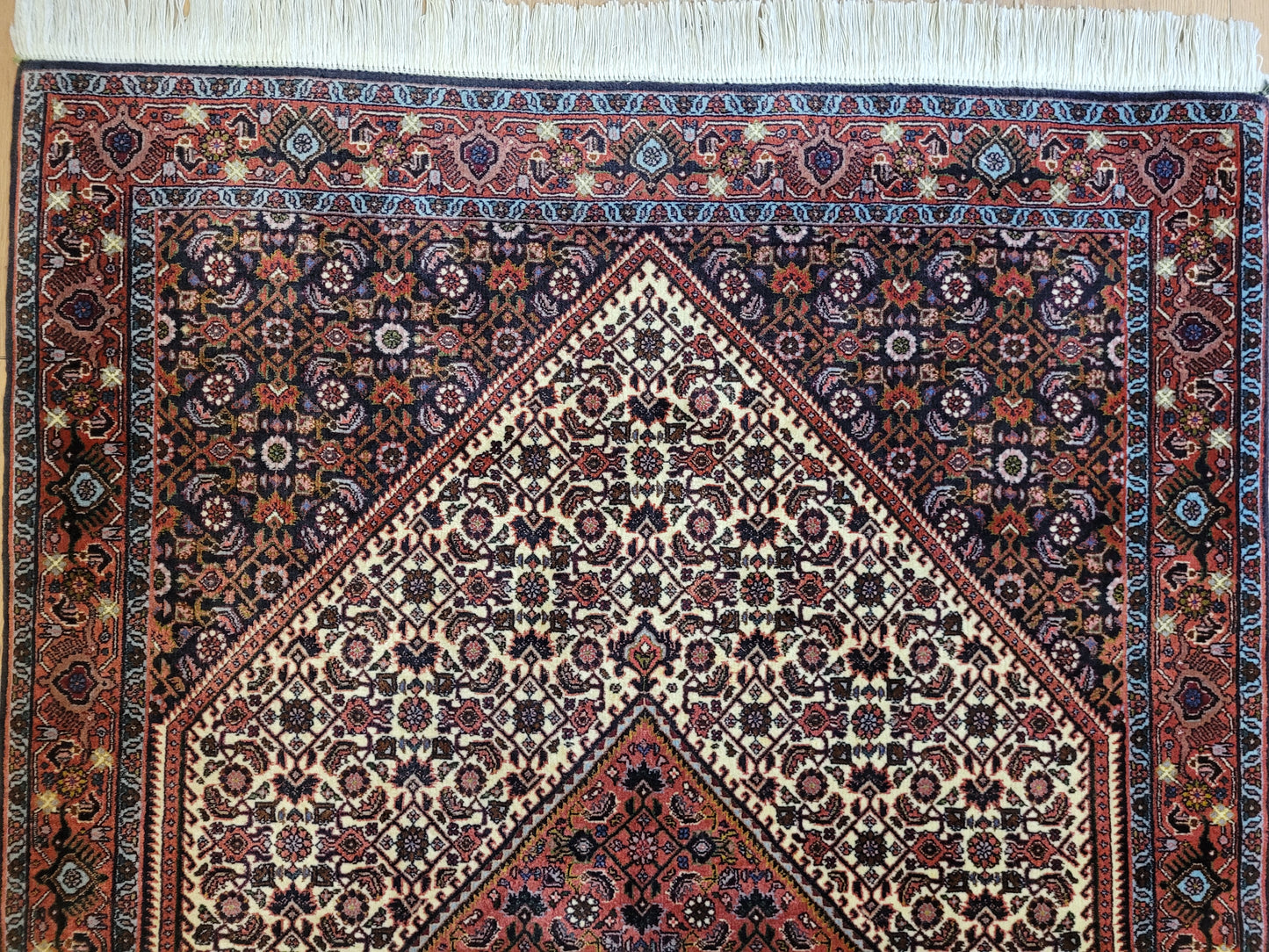 Bidjar Teppich Korkwolle dichte Knüpfung Medaillon Muster