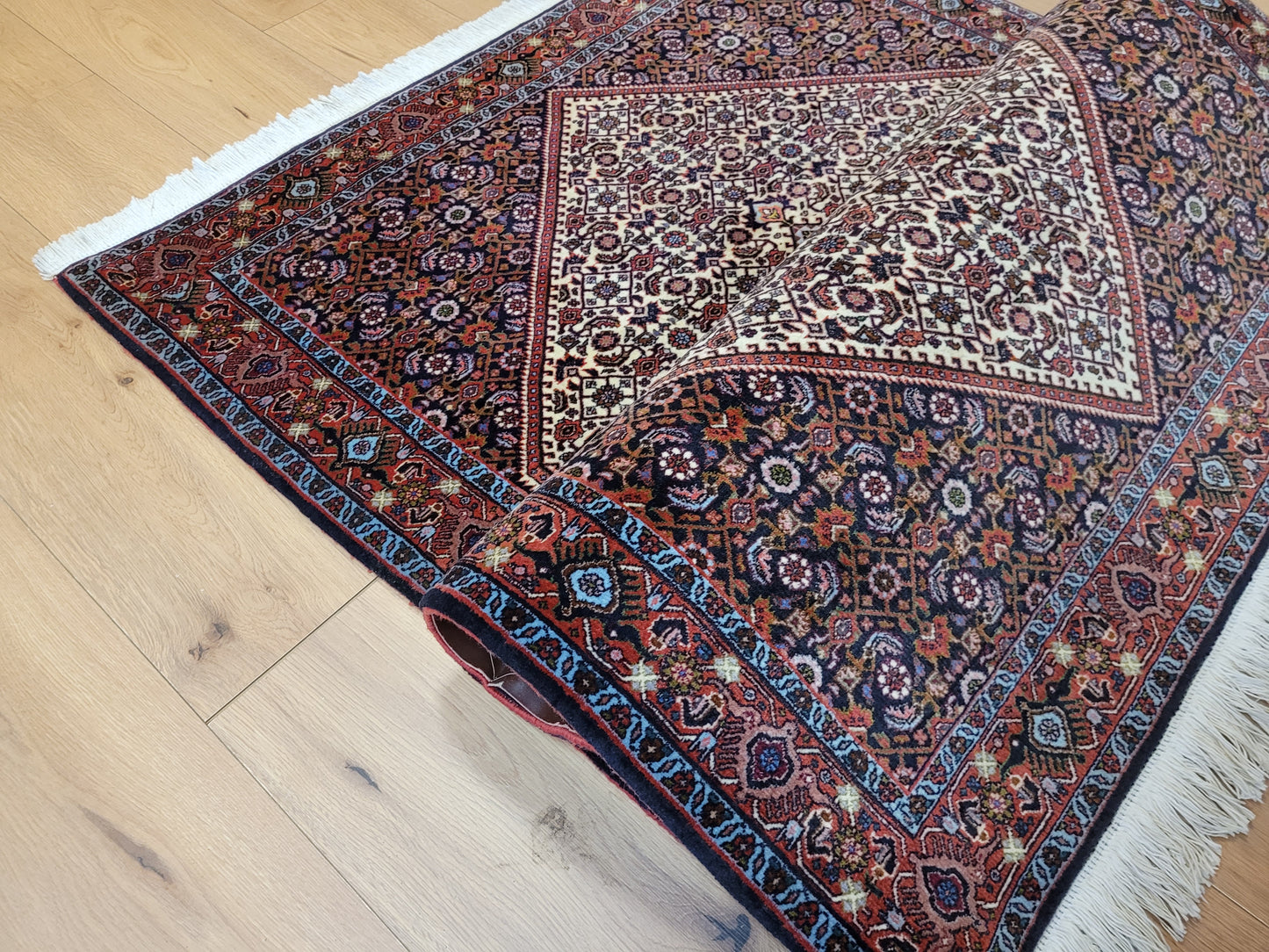 Bidjar Teppich Korkwolle dichte Knüpfung Medaillon Muster