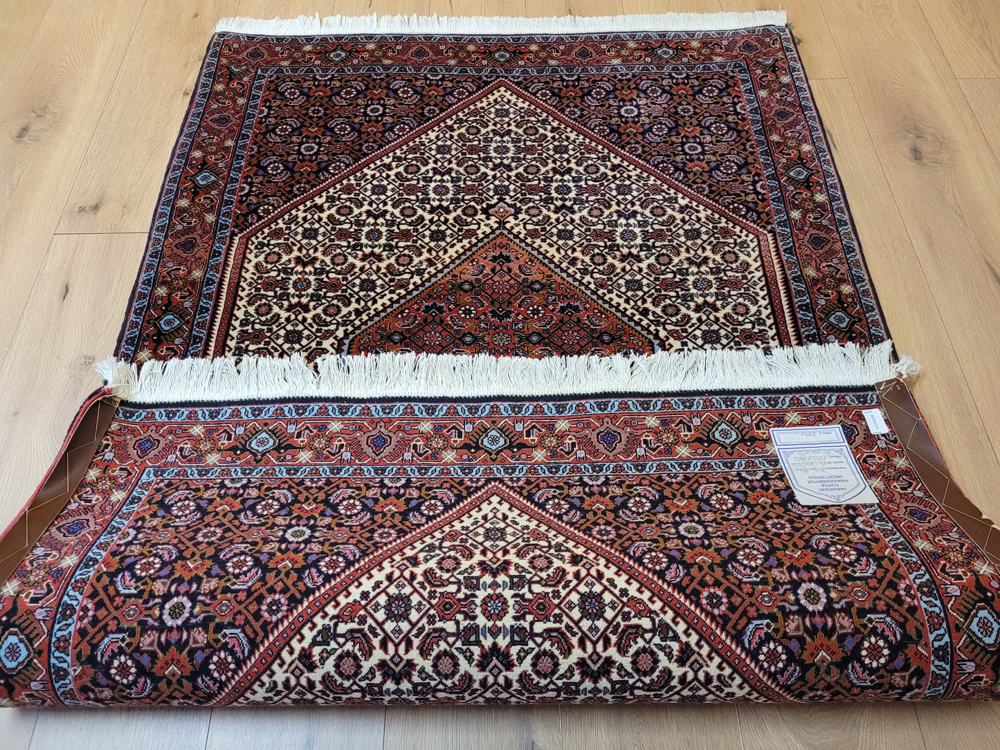 Bidjar Teppich Korkwolle dichte Knüpfung Medaillon Muster