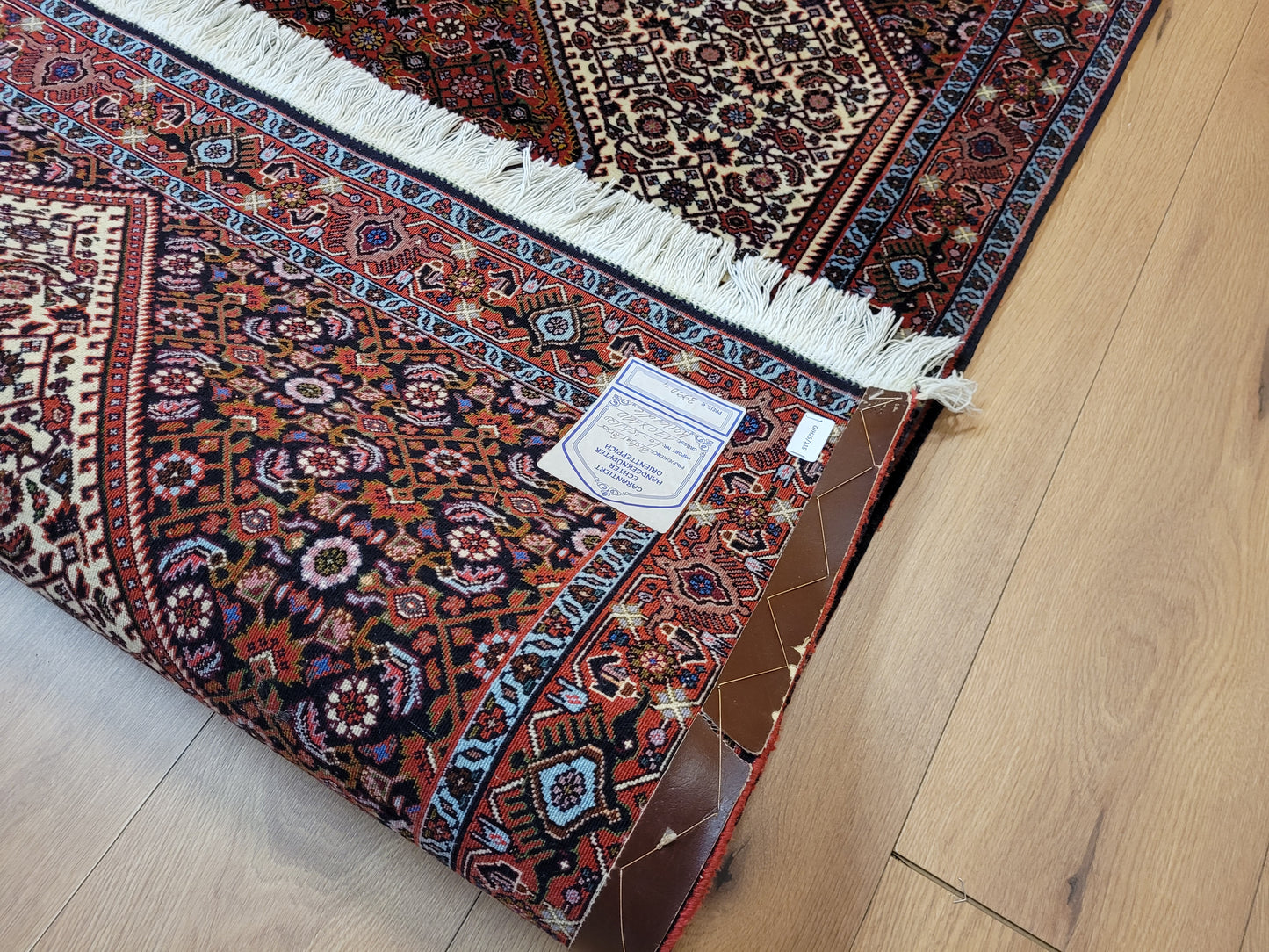 Bidjar Teppich Korkwolle dichte Knüpfung Medaillon Muster