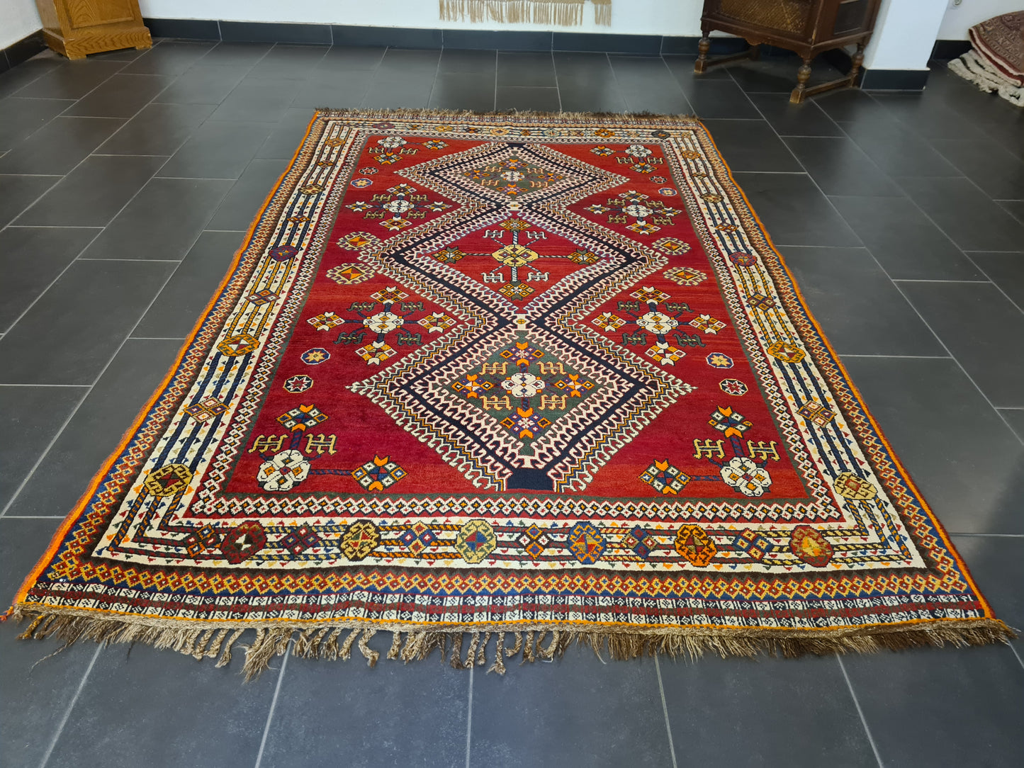 Perserteppich Orientteppich Handgeknüpfter Teppich Shiraz 260x170cm