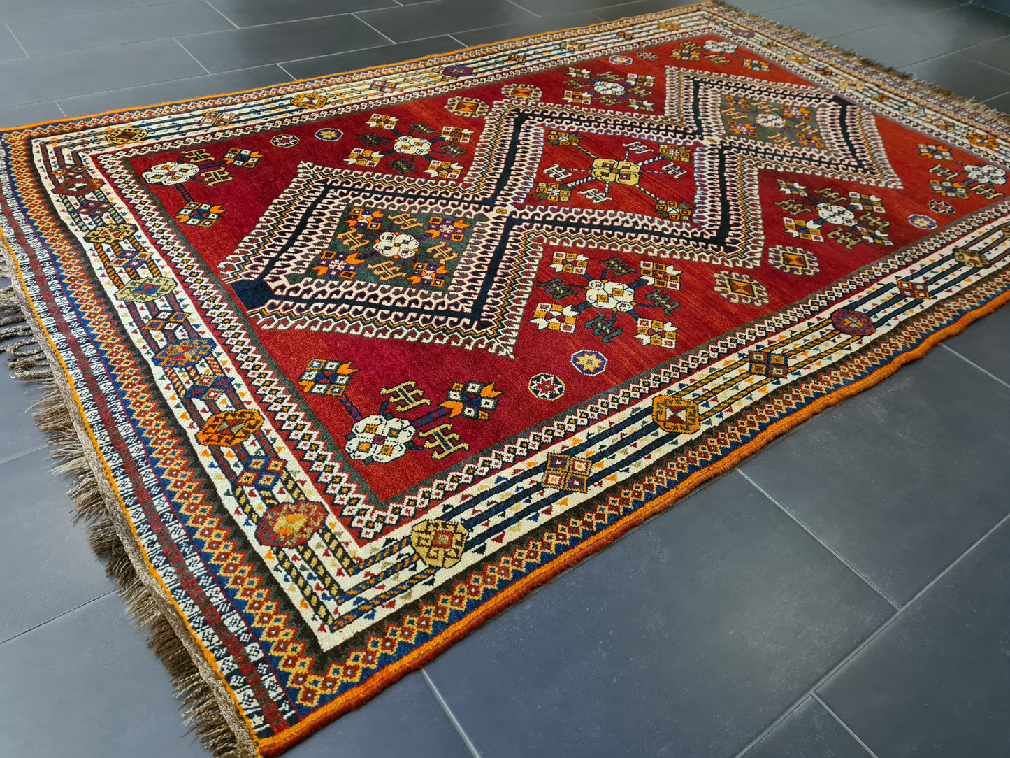 Perserteppich Orientteppich Handgeknüpfter Teppich Shiraz 260x170cm