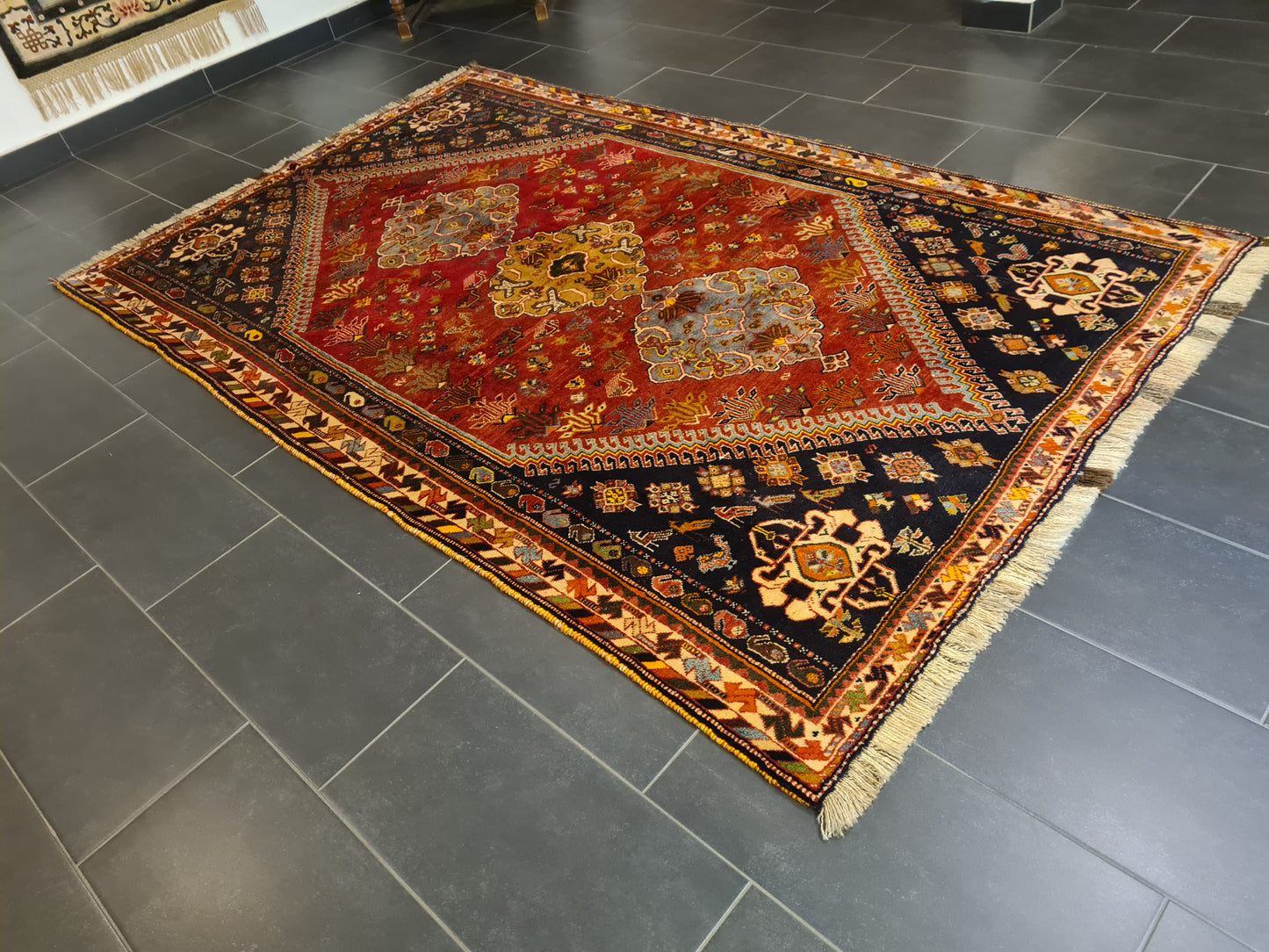 Perserteppich Orientteppich Handgeknüpfter Teppich Shiraz 270x170cm