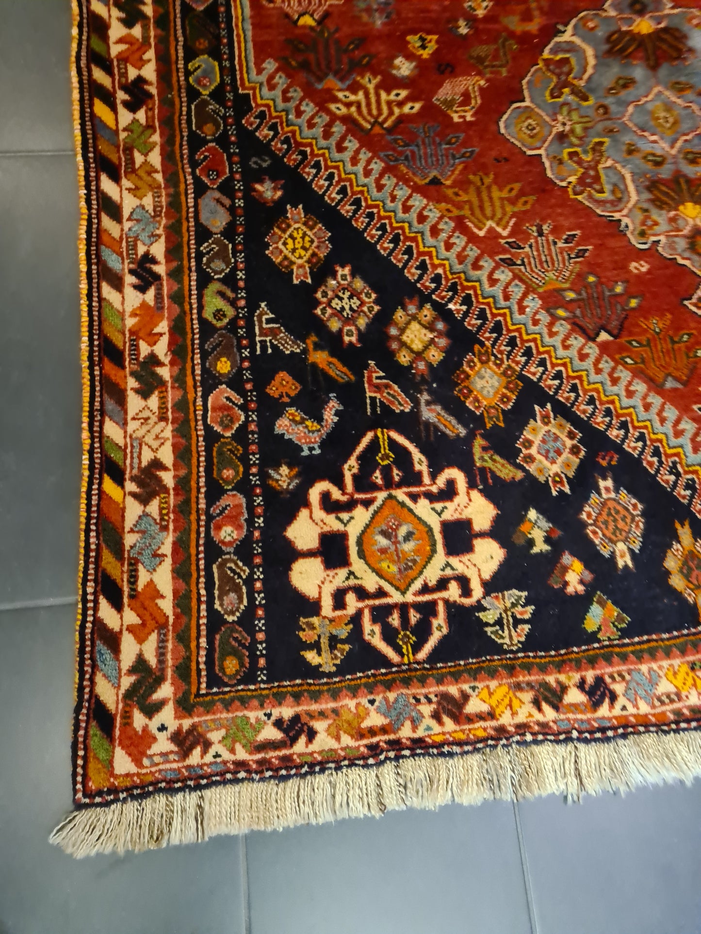 Perserteppich Orientteppich Handgeknüpfter Teppich Shiraz 270x170cm