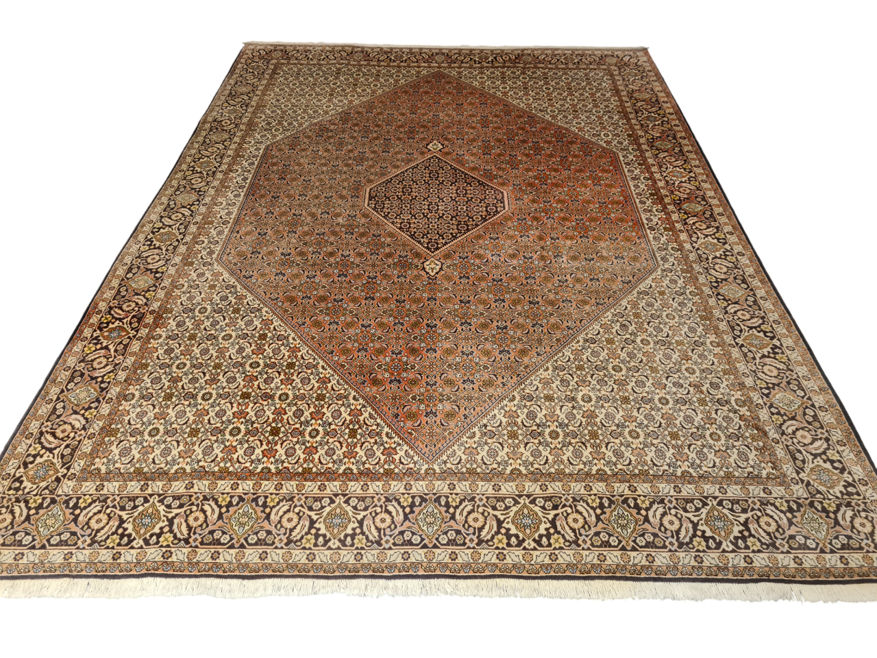 Perserteppich Orientteppich Handgeknüpfter Teppich Bidjar 345x255cm