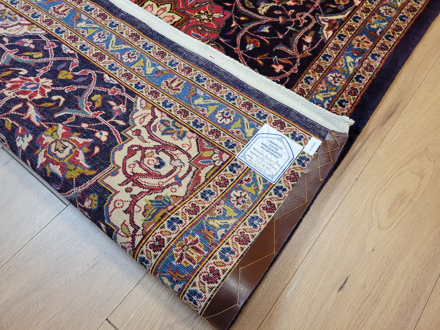 Kashan Teppich Korkwolle feine Knüpfung Medaillon Design