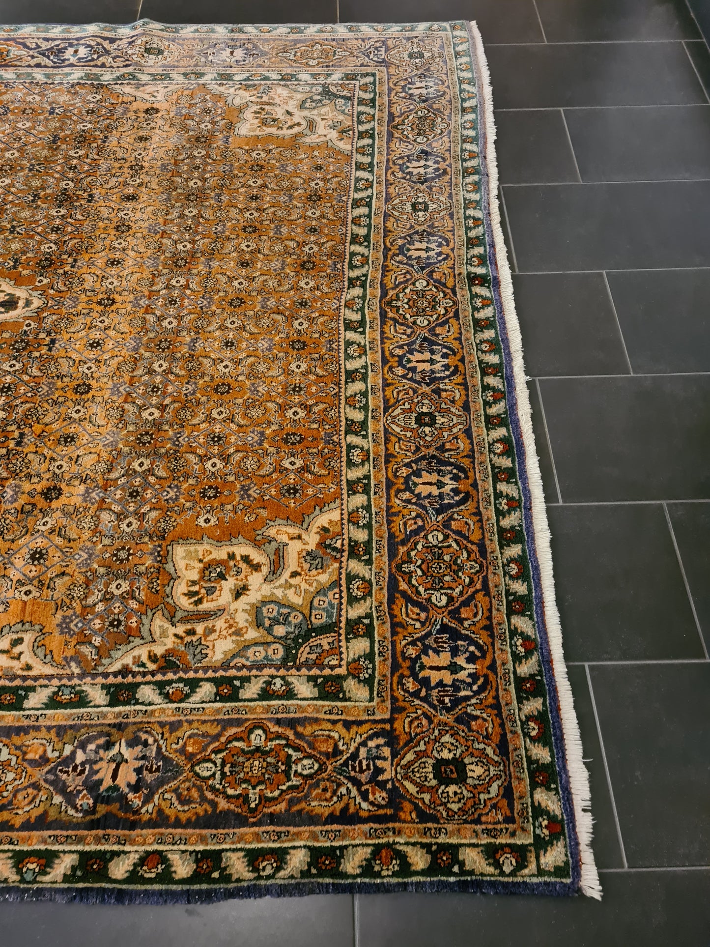 Perserteppich Orientteppich Handgeknüpfter Teppich Bidjar 340x230cm