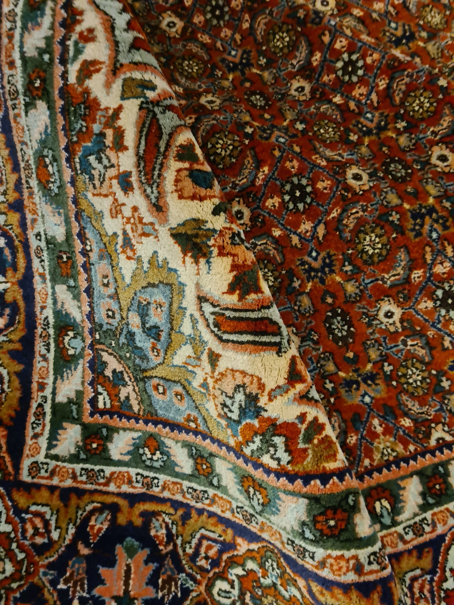 Perserteppich Orientteppich Handgeknüpfter Teppich Bidjar 340x230cm