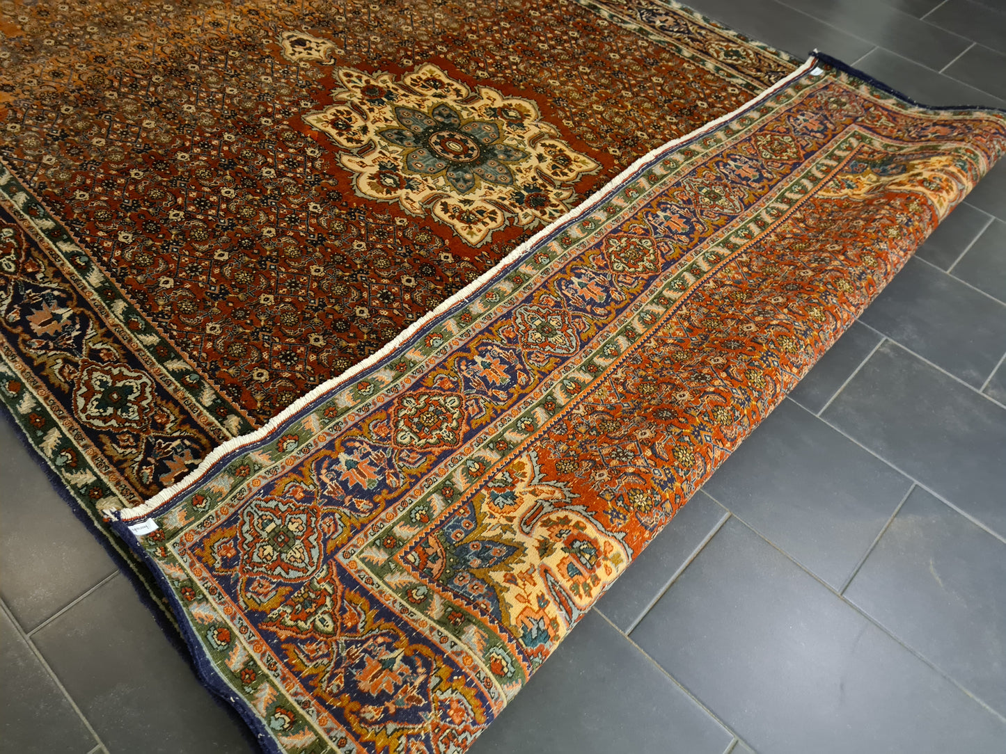 Perserteppich Orientteppich Handgeknüpfter Teppich Bidjar 340x230cm
