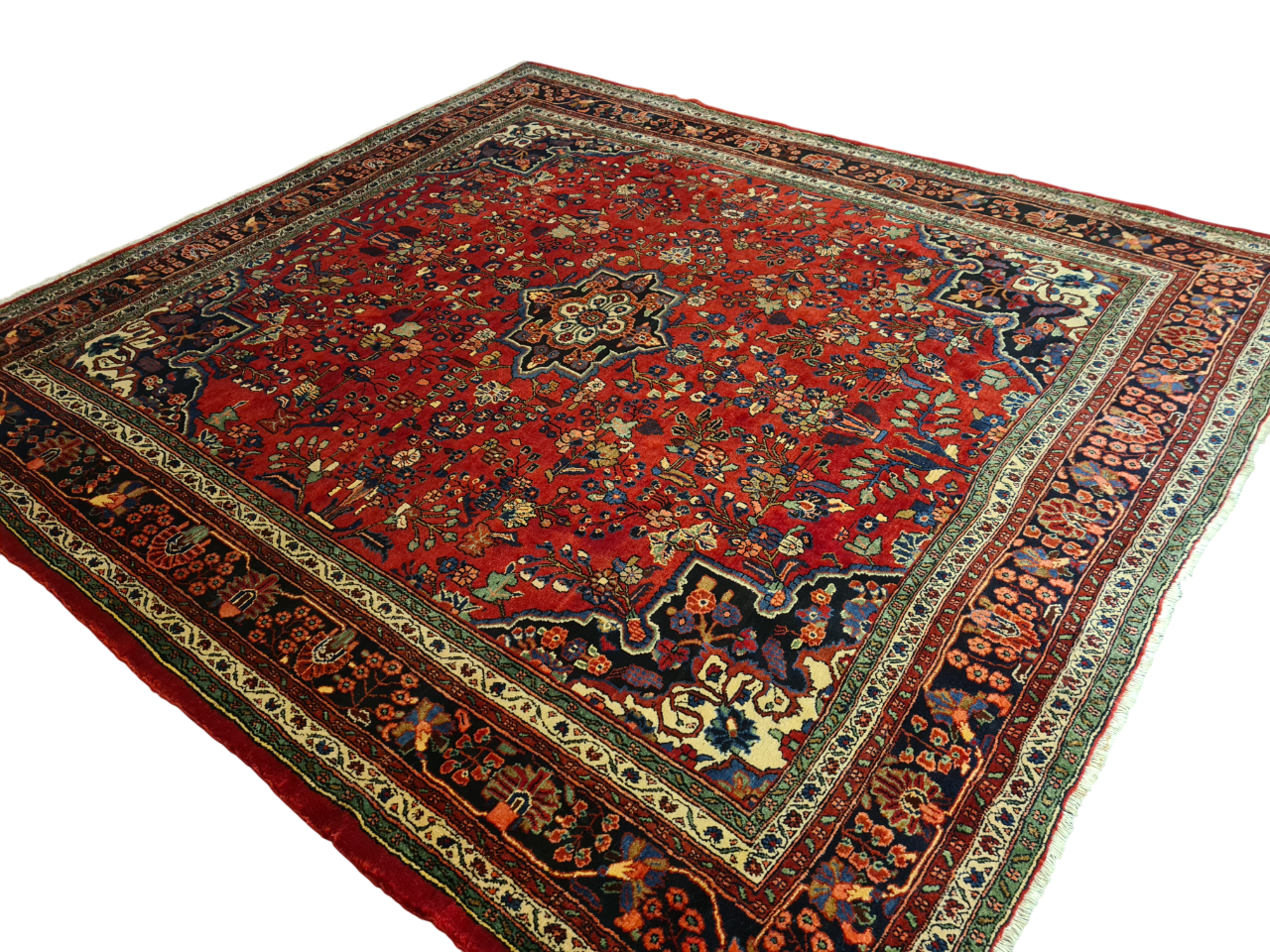 Perserteppich Orientteppich Handgeknüpfter Teppich Sarough 355x315cm