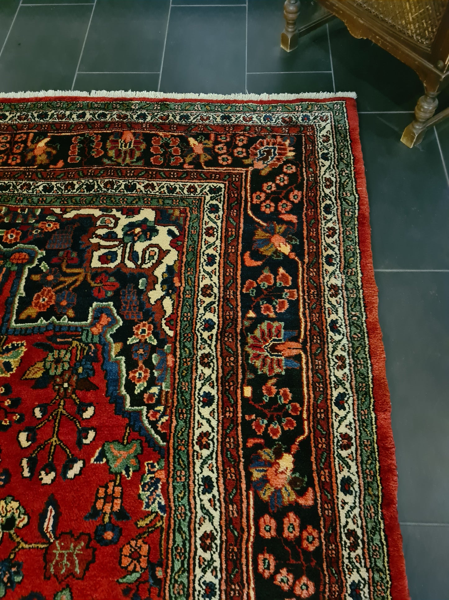 Perserteppich Orientteppich Handgeknüpfter Teppich Sarough 355x315cm