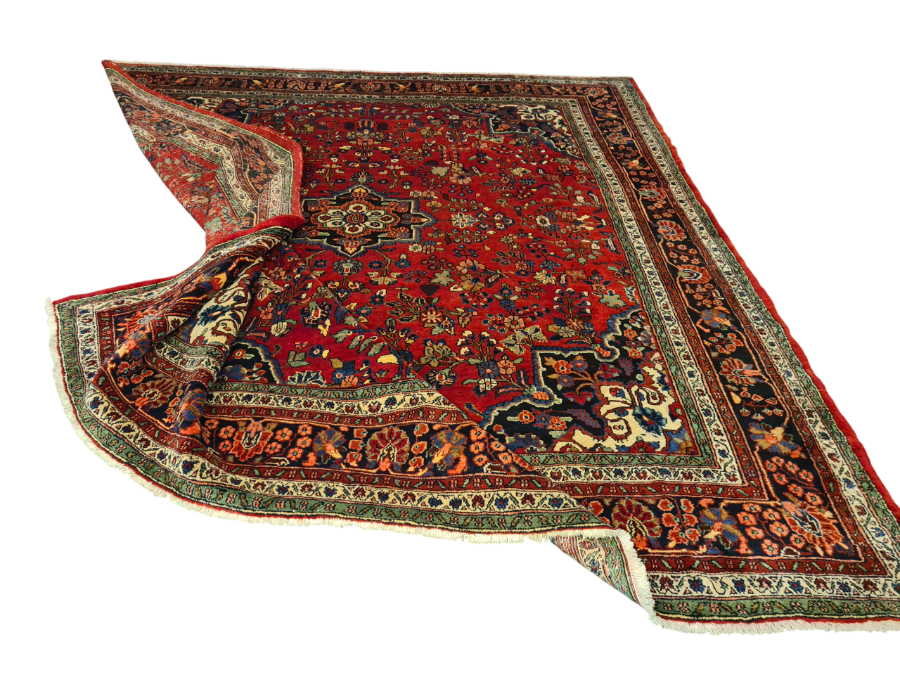 Perserteppich Orientteppich Handgeknüpfter Teppich Sarough 355x315cm