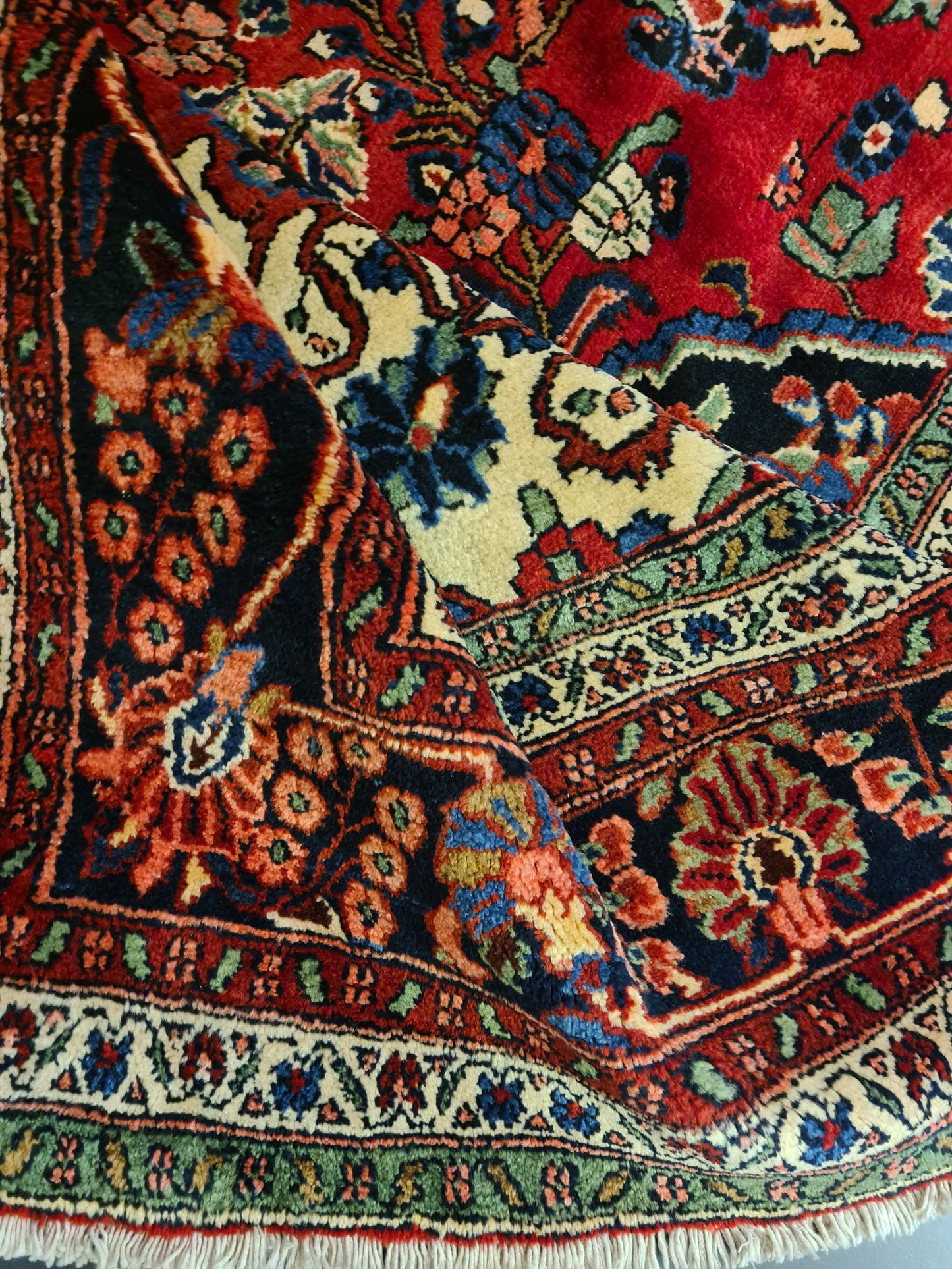 Perserteppich Orientteppich Handgeknüpfter Teppich Sarough 355x315cm