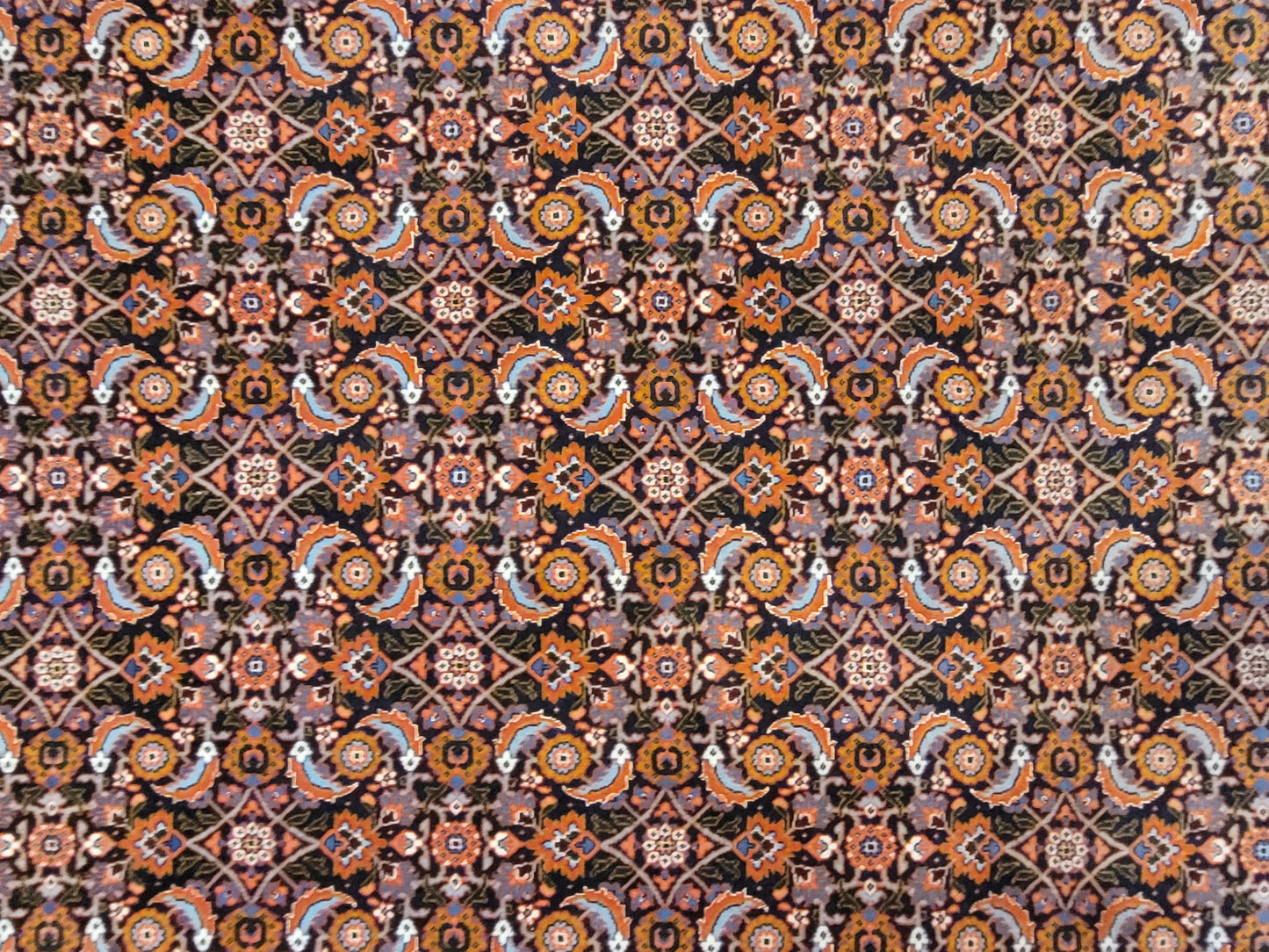 Täbriz Teppich Korkwolle mit Seide feine Knüpfung Allover Muster