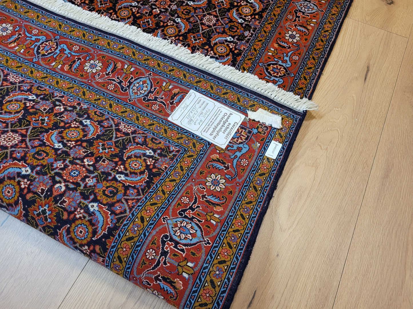 Täbriz Teppich Korkwolle mit Seide feine Knüpfung Allover Muster