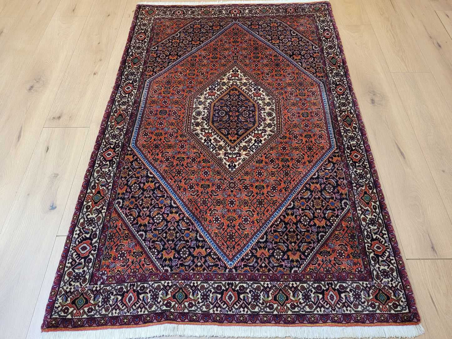 Bidjar Teppich Korkwolle kräftige Knüpfung mit Medaillon