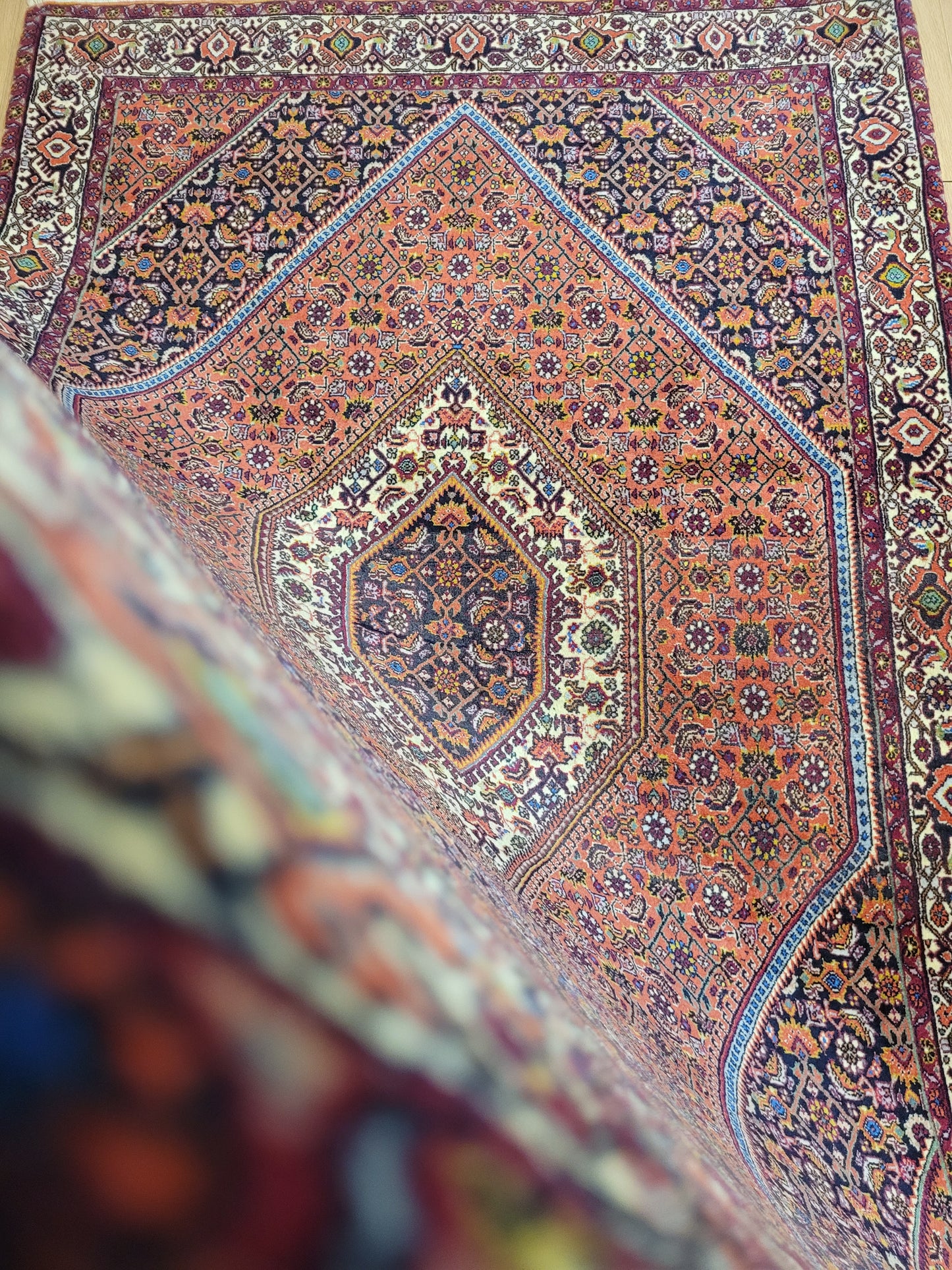 Bidjar Teppich Korkwolle kräftige Knüpfung mit Medaillon