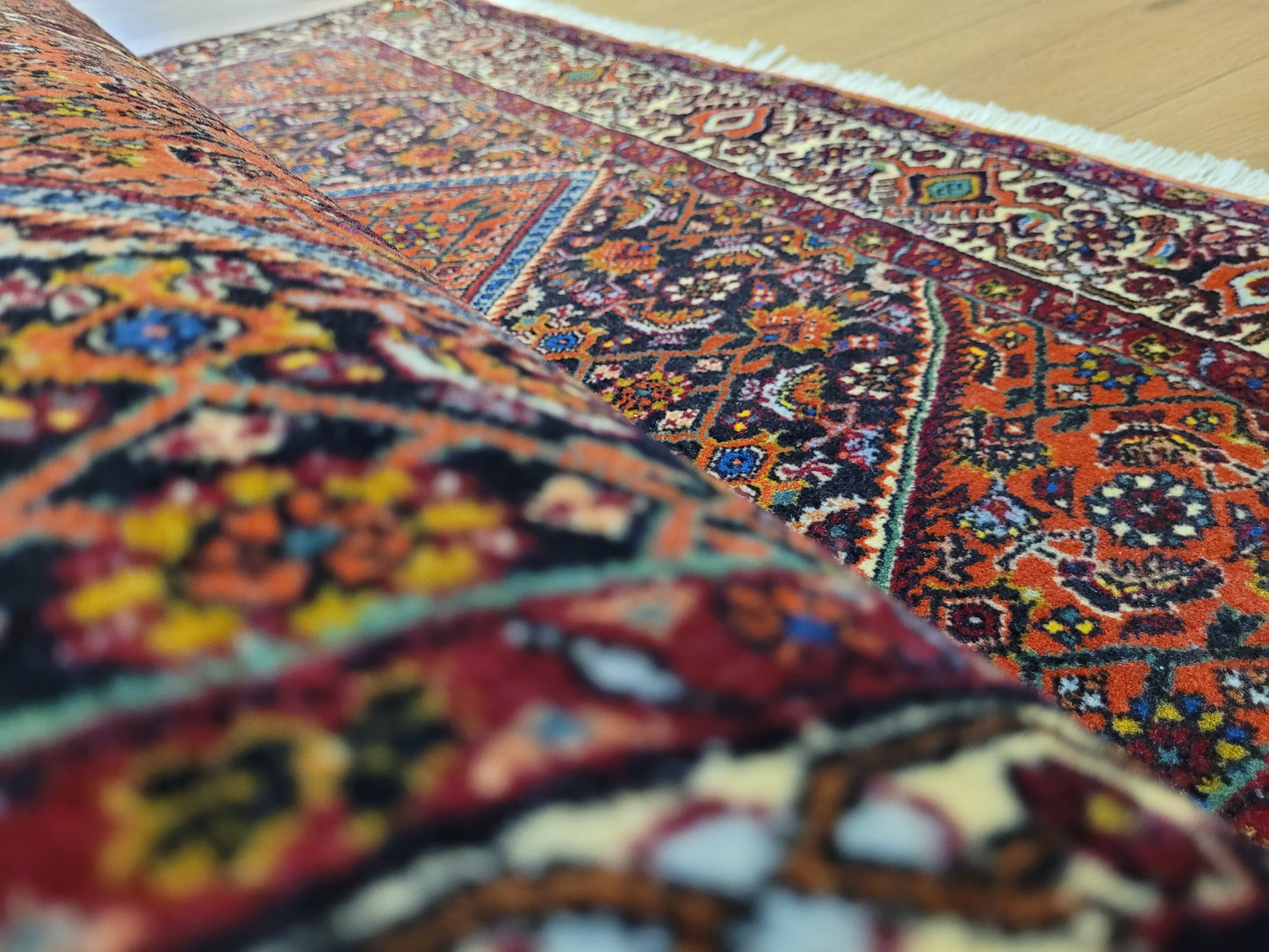 Bidjar Teppich Korkwolle kräftige Knüpfung mit Medaillon