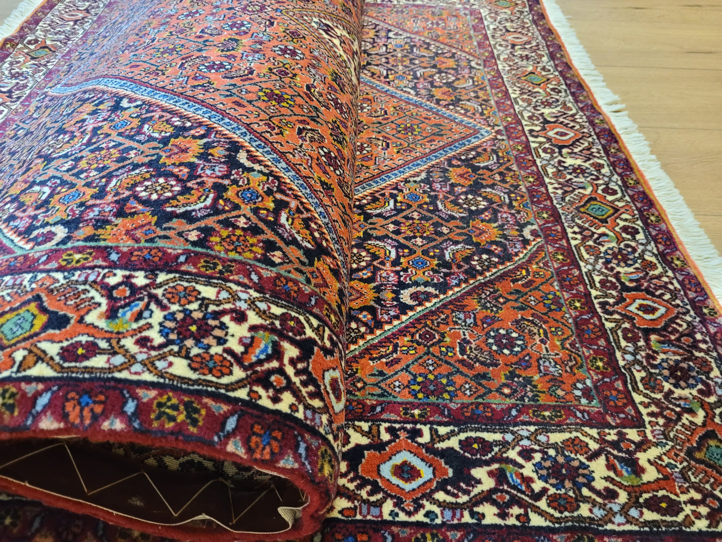 Bidjar Teppich Korkwolle kräftige Knüpfung mit Medaillon