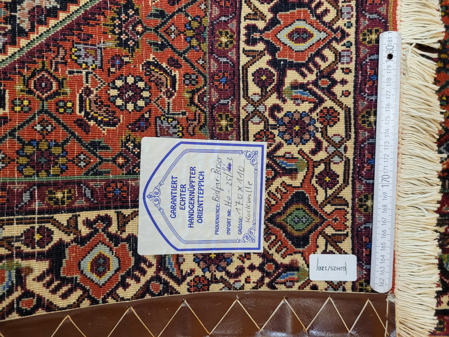 Bidjar Teppich Korkwolle kräftige Knüpfung mit Medaillon