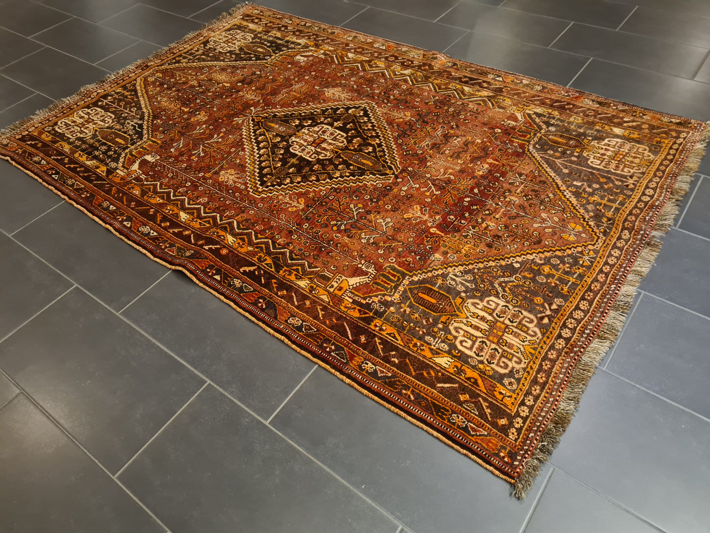 Perserteppich Orientteppich Handgeknüpfter Teppich Shiraz 230x170cm