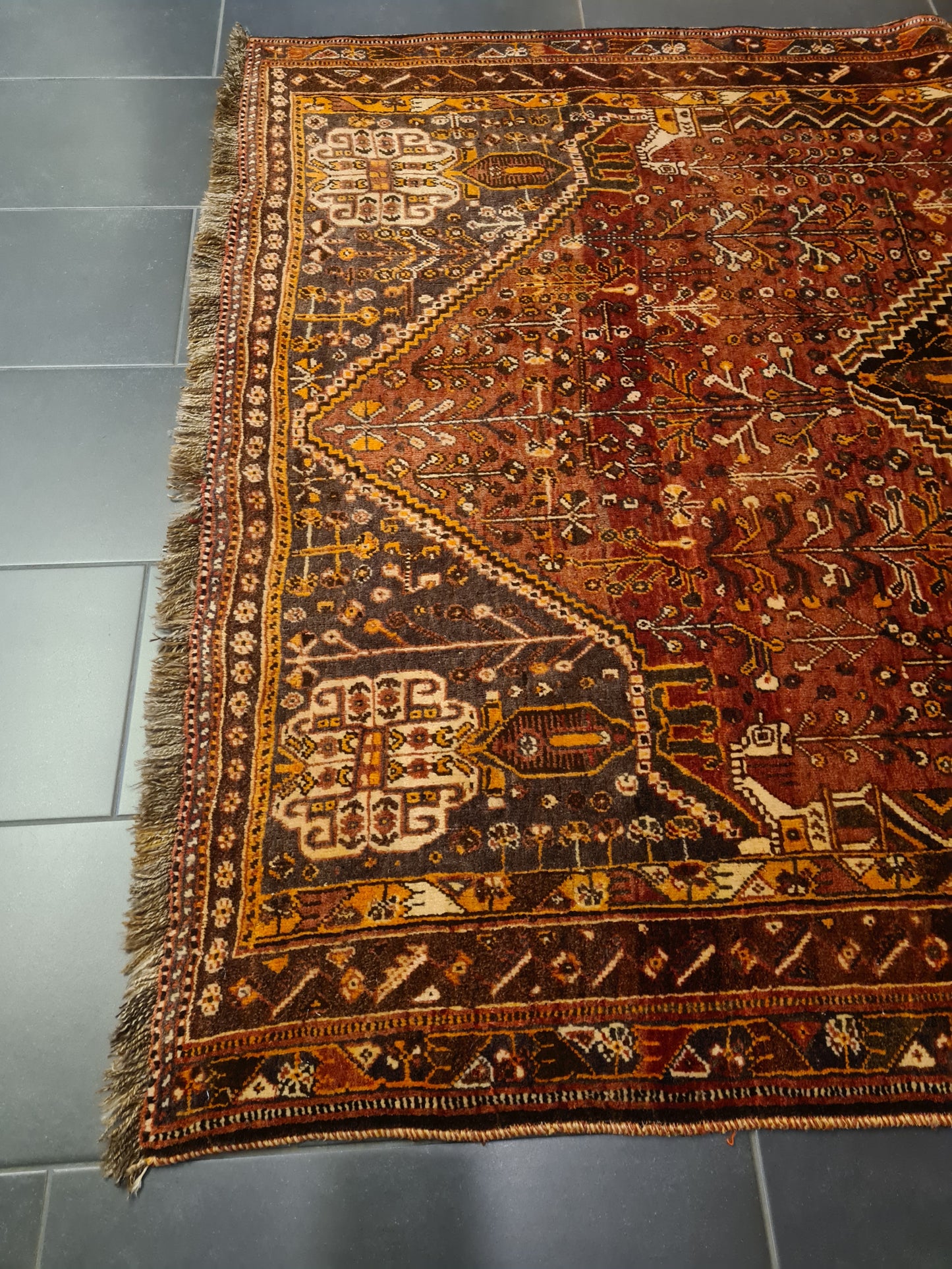 Perserteppich Orientteppich Handgeknüpfter Teppich Shiraz 230x170cm