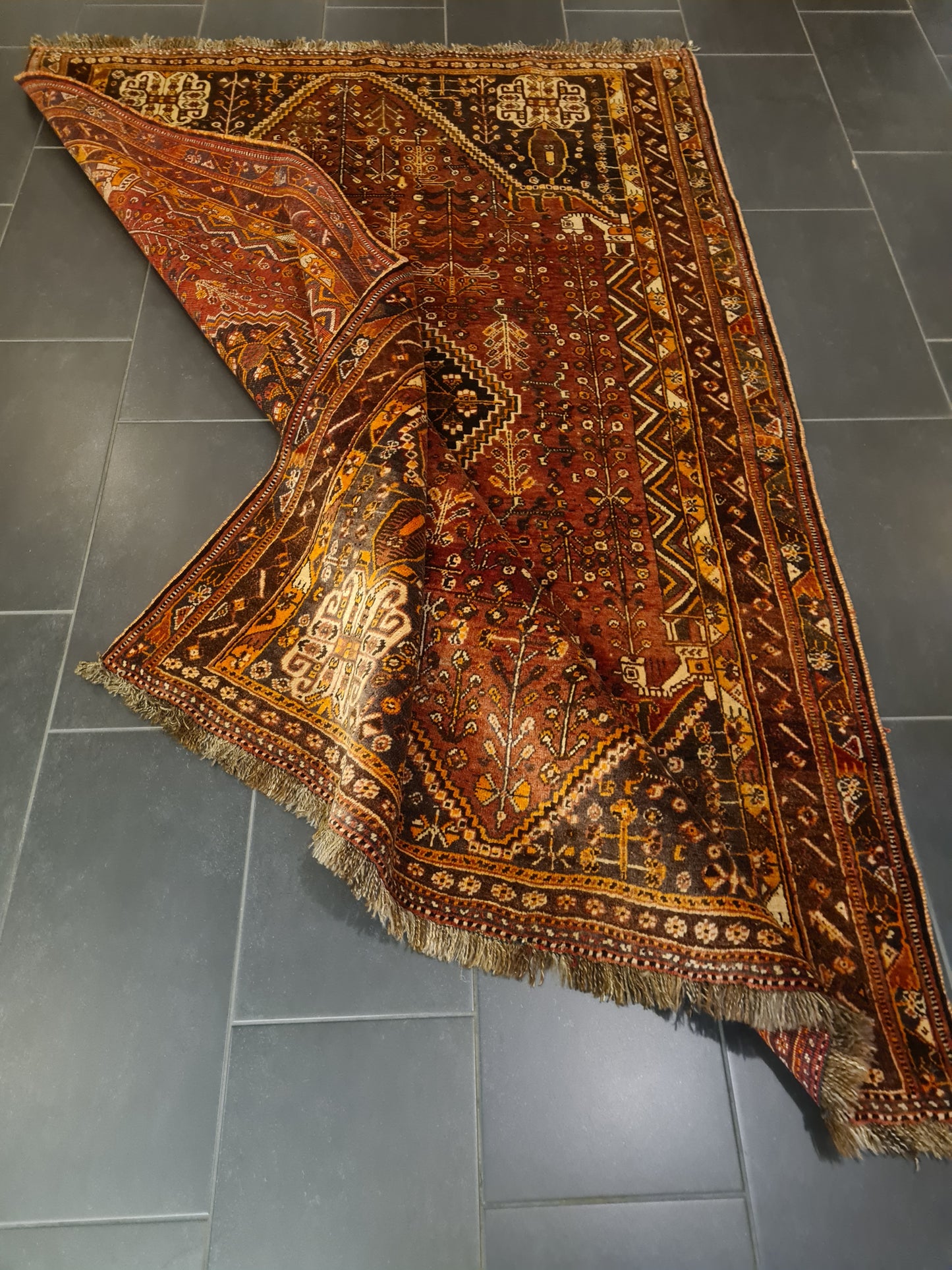 Perserteppich Orientteppich Handgeknüpfter Teppich Shiraz 230x170cm