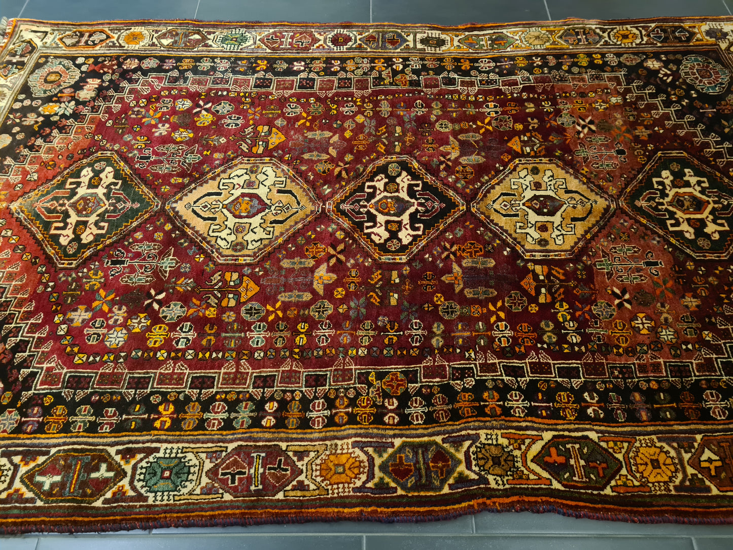 Perserteppich Orientteppich Handgeknüpfter Teppich Shiraz 240x170cm