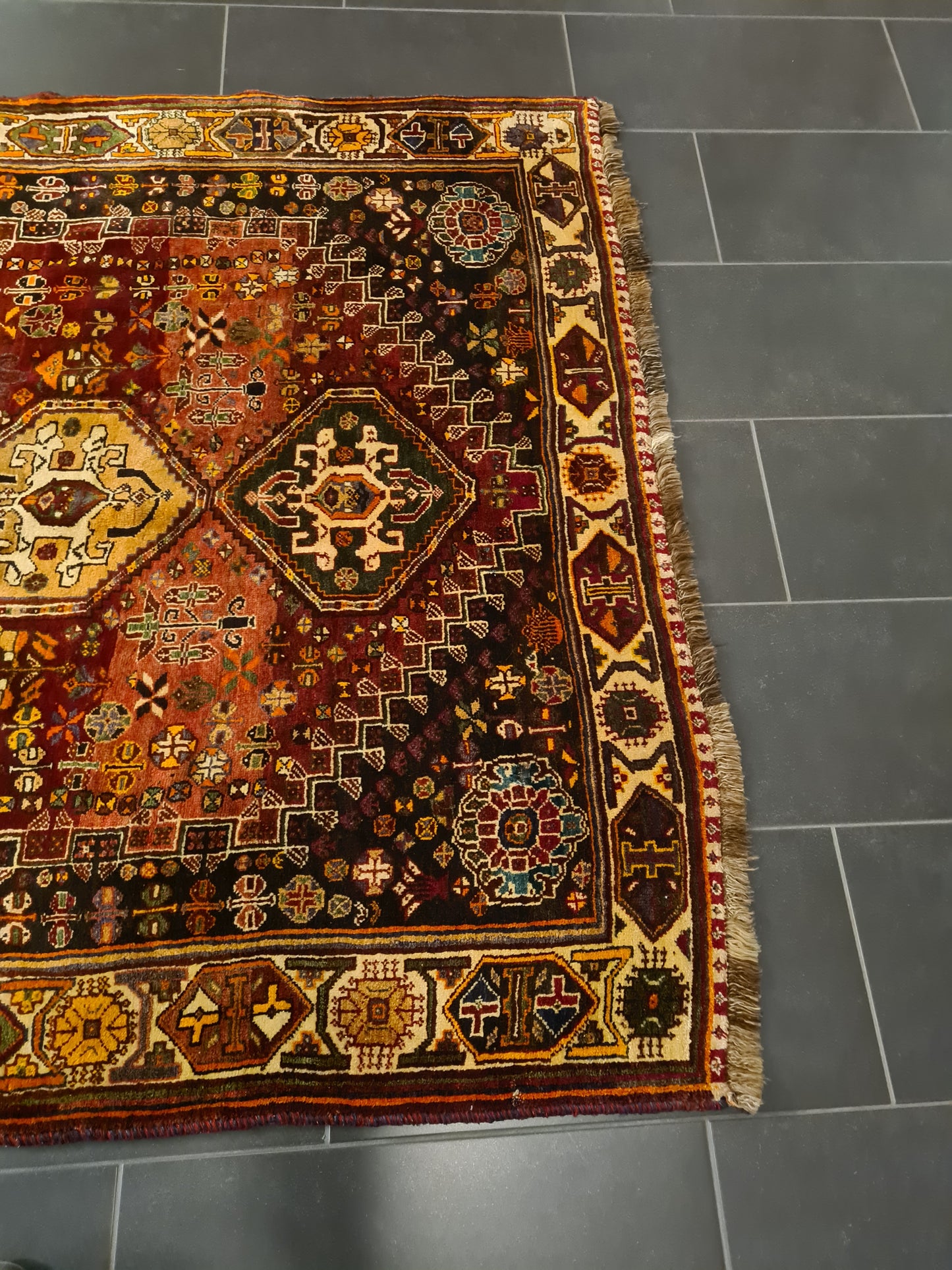 Perserteppich Orientteppich Handgeknüpfter Teppich Shiraz 240x170cm