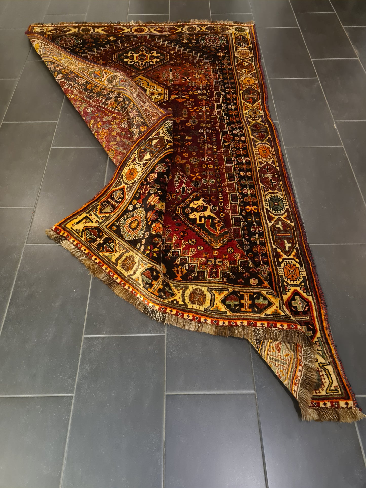 Perserteppich Orientteppich Handgeknüpfter Teppich Shiraz 240x170cm