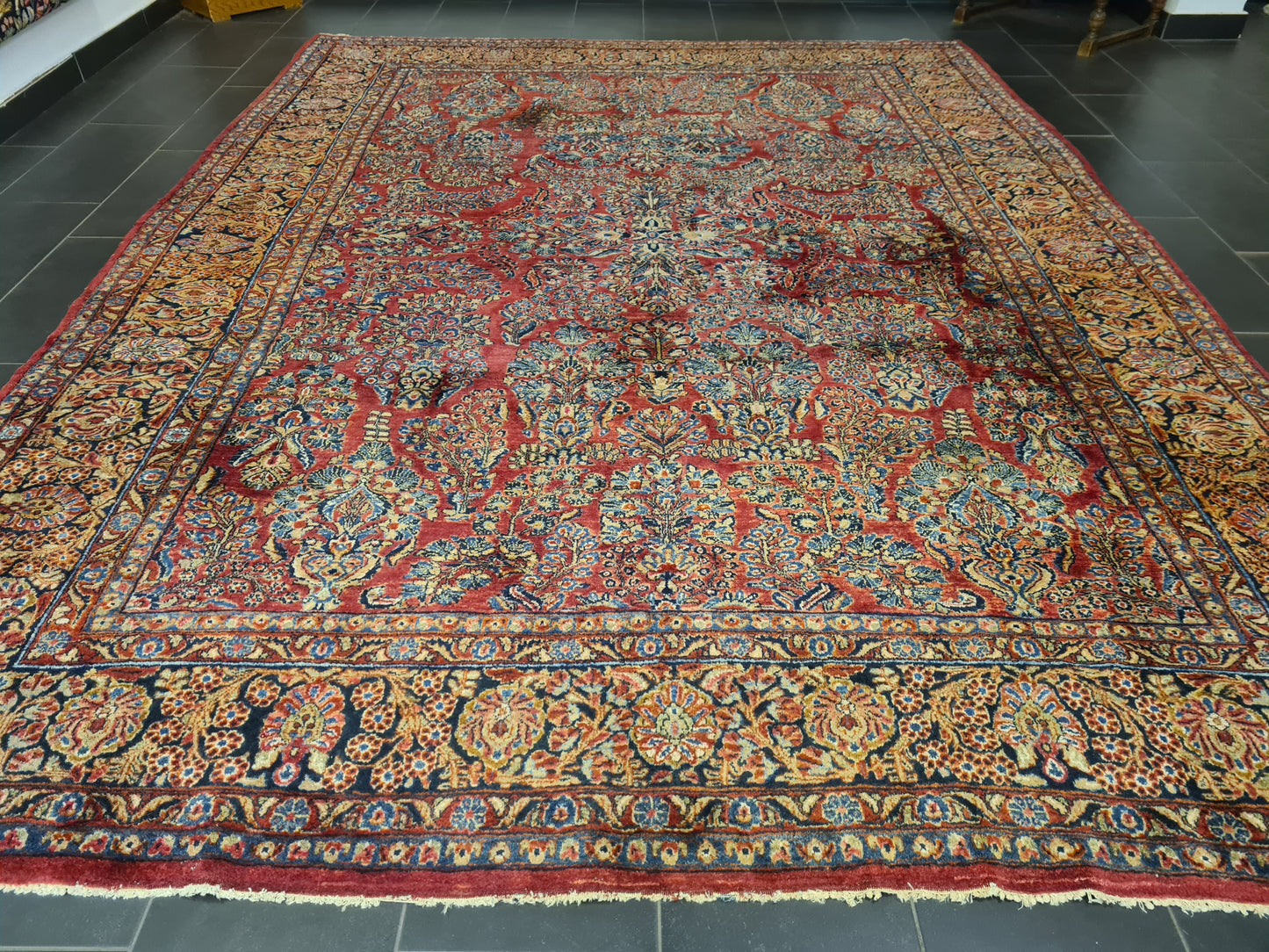 Perserteppich Orientteppich Handgeknüpfter Teppich Sarough 360x260cm