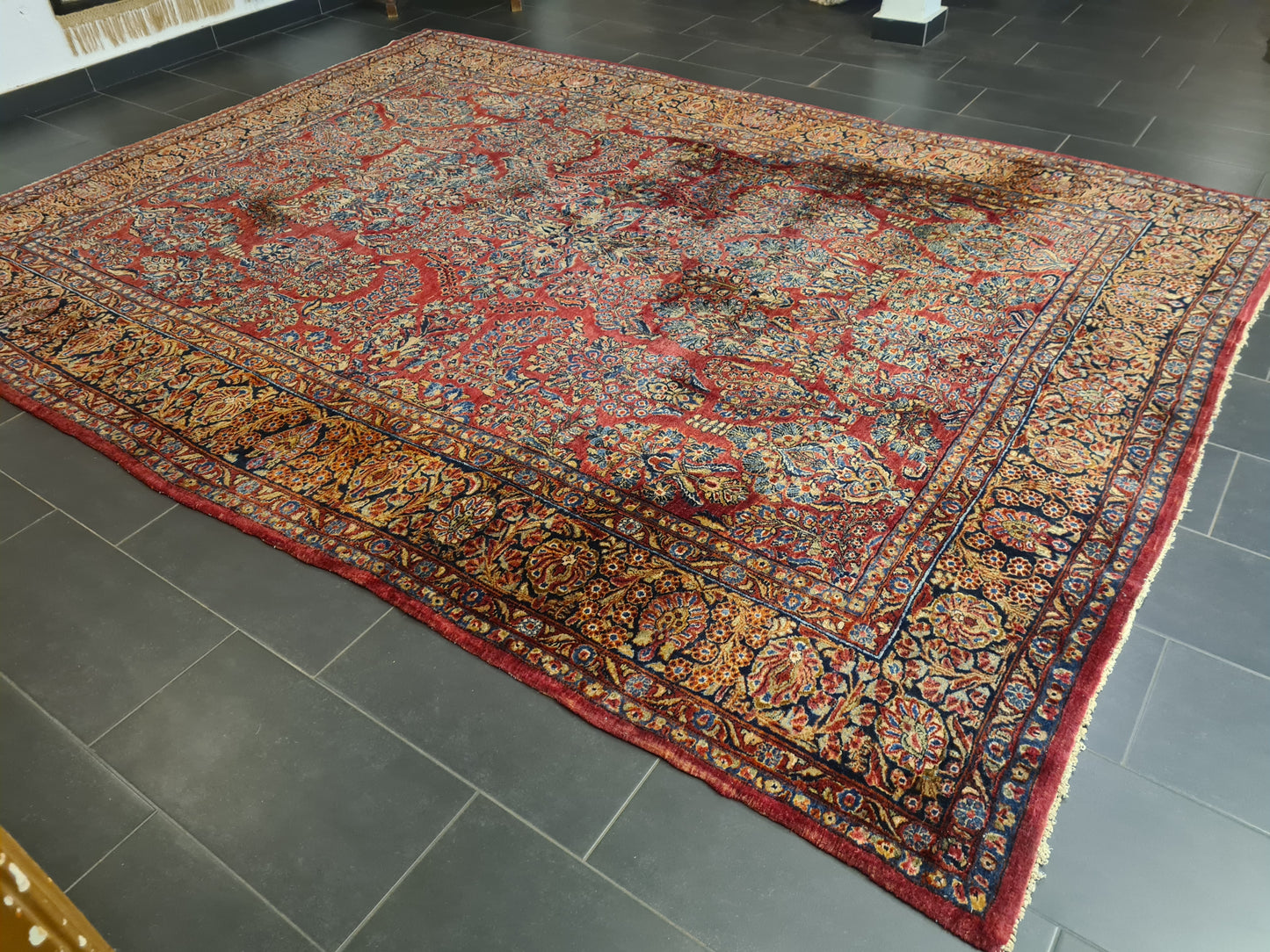 Perserteppich Orientteppich Handgeknüpfter Teppich Sarough 360x260cm