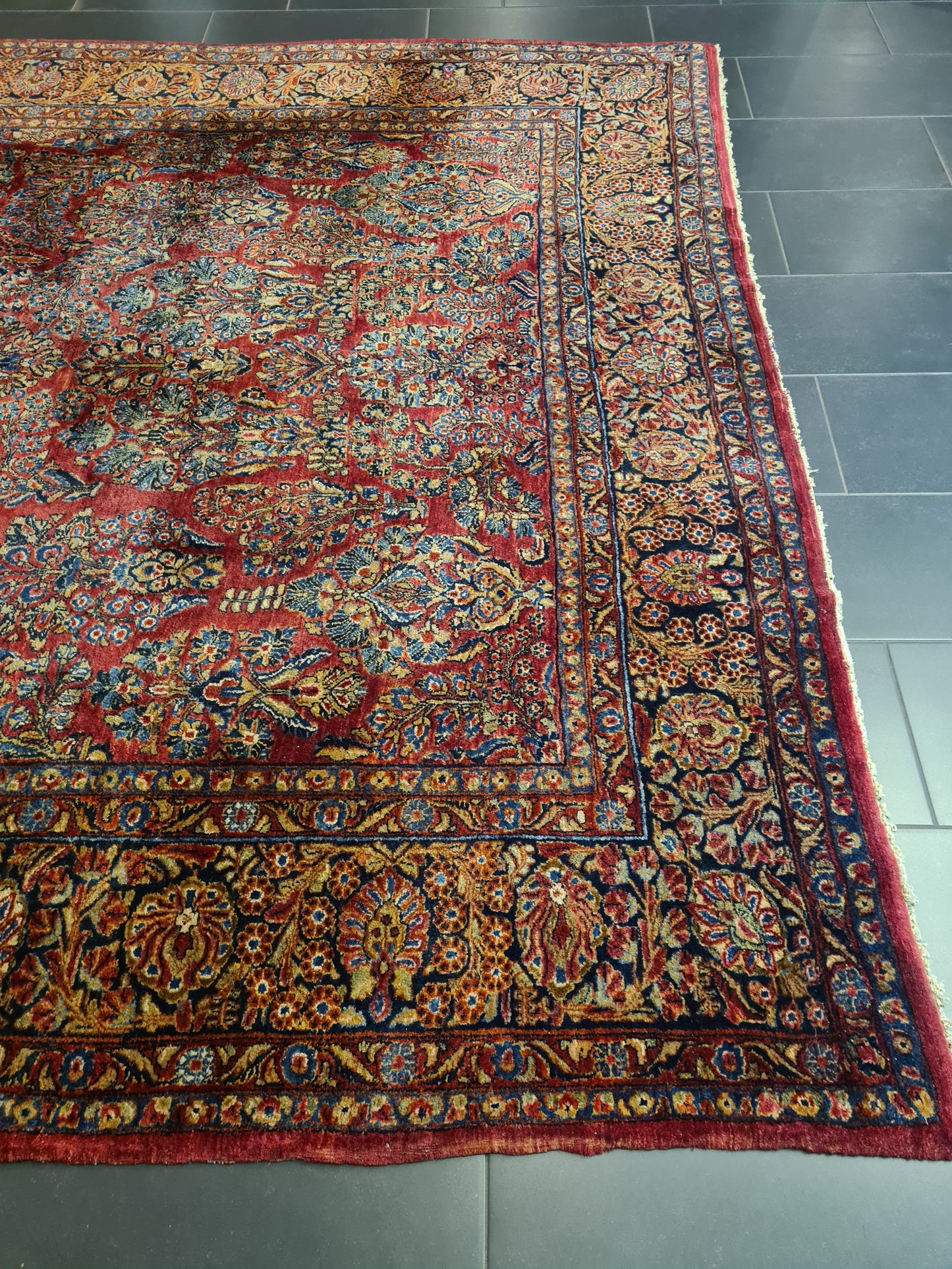 Perserteppich Orientteppich Handgeknüpfter Teppich Sarough 360x260cm