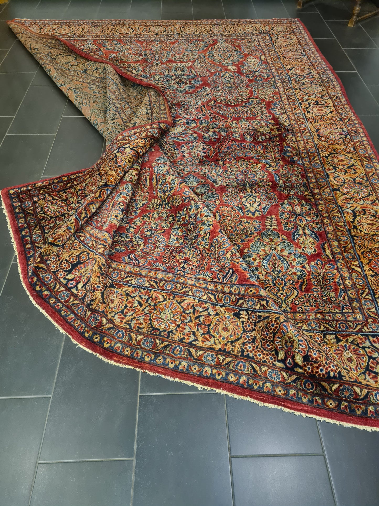 Perserteppich Orientteppich Handgeknüpfter Teppich Sarough 360x260cm