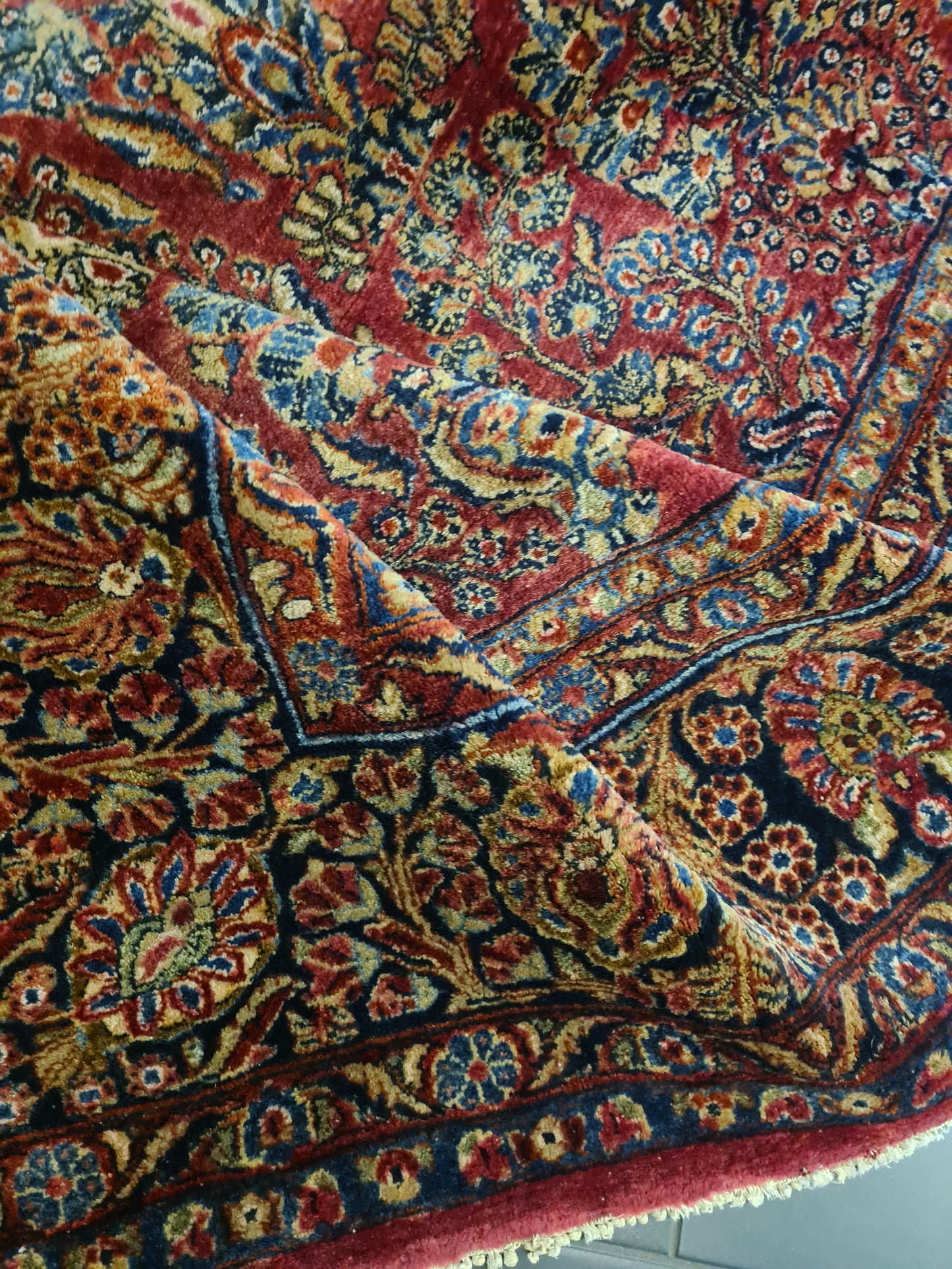 Perserteppich Orientteppich Handgeknüpfter Teppich Sarough 360x260cm