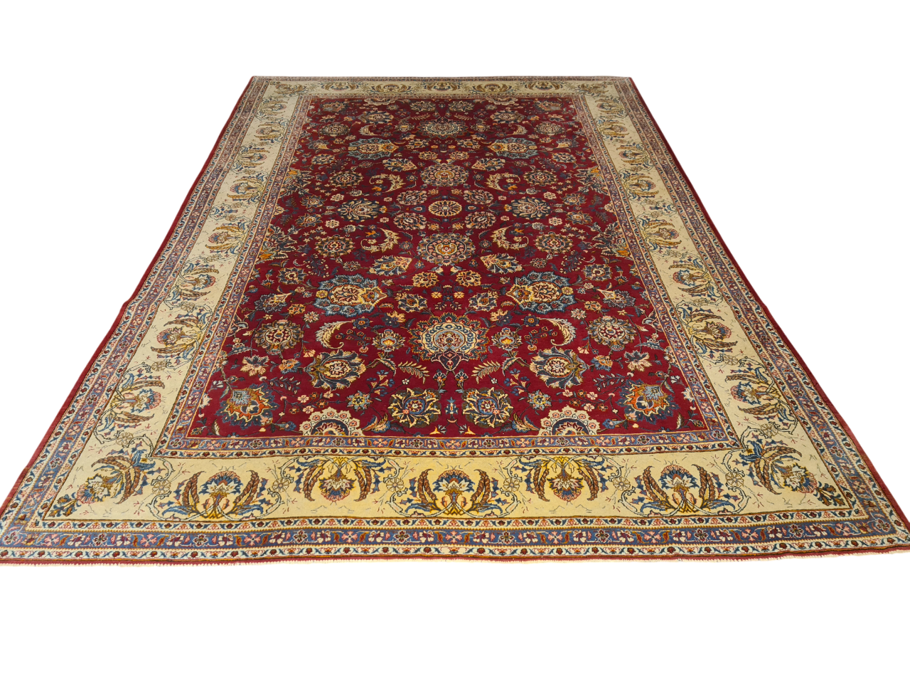 Perserteppich Orientteppich Handgeknüpfter Teppich Keshan 385x265cm