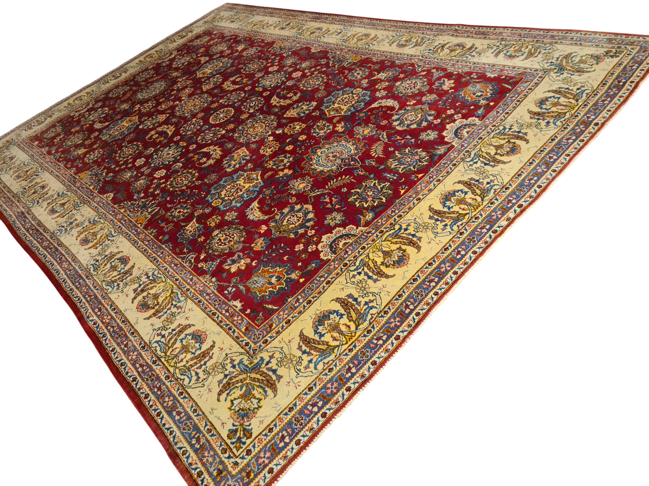 Perserteppich Orientteppich Handgeknüpfter Teppich Keshan 385x265cm