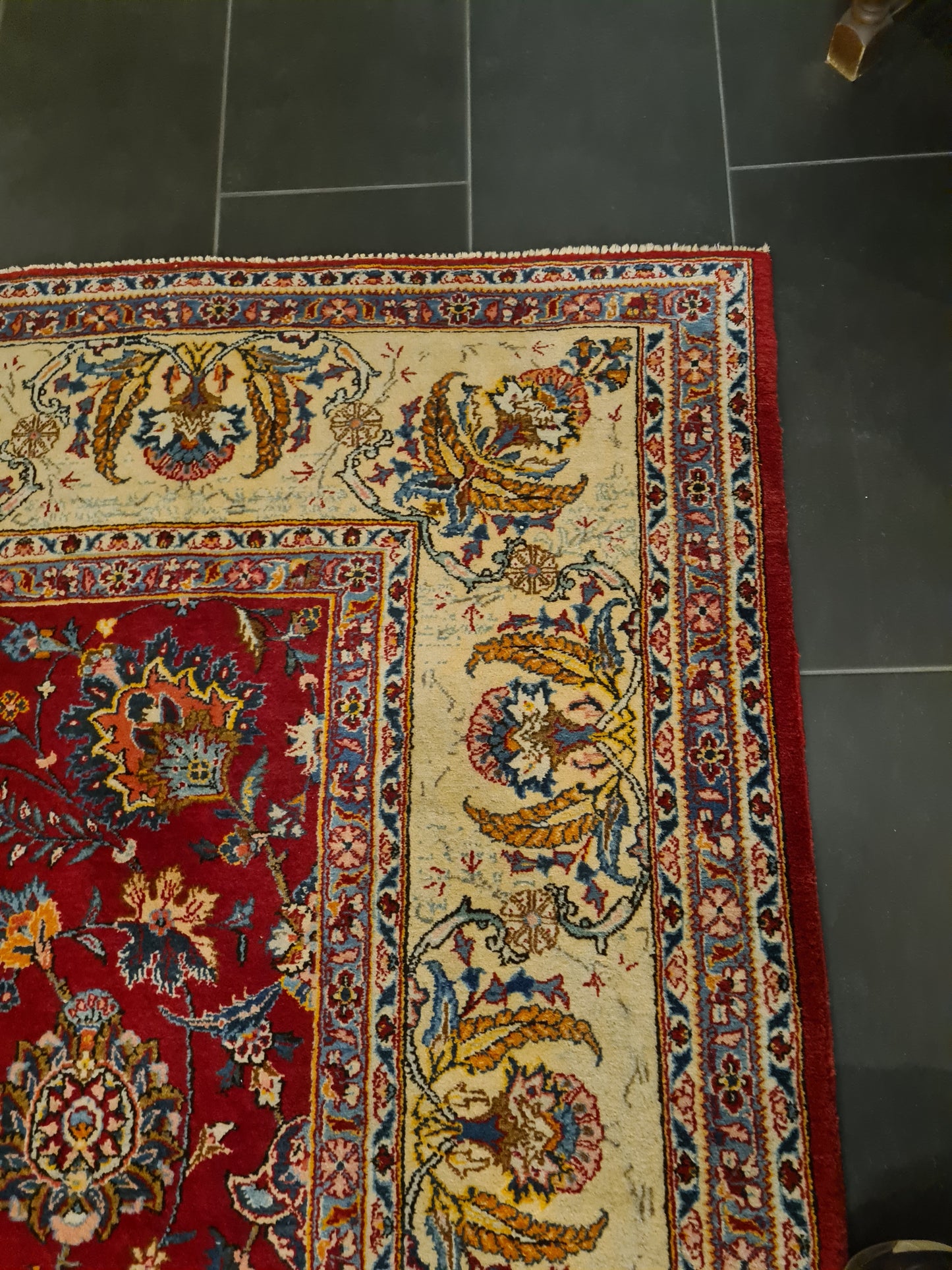 Perserteppich Orientteppich Handgeknüpfter Teppich Keshan 385x265cm