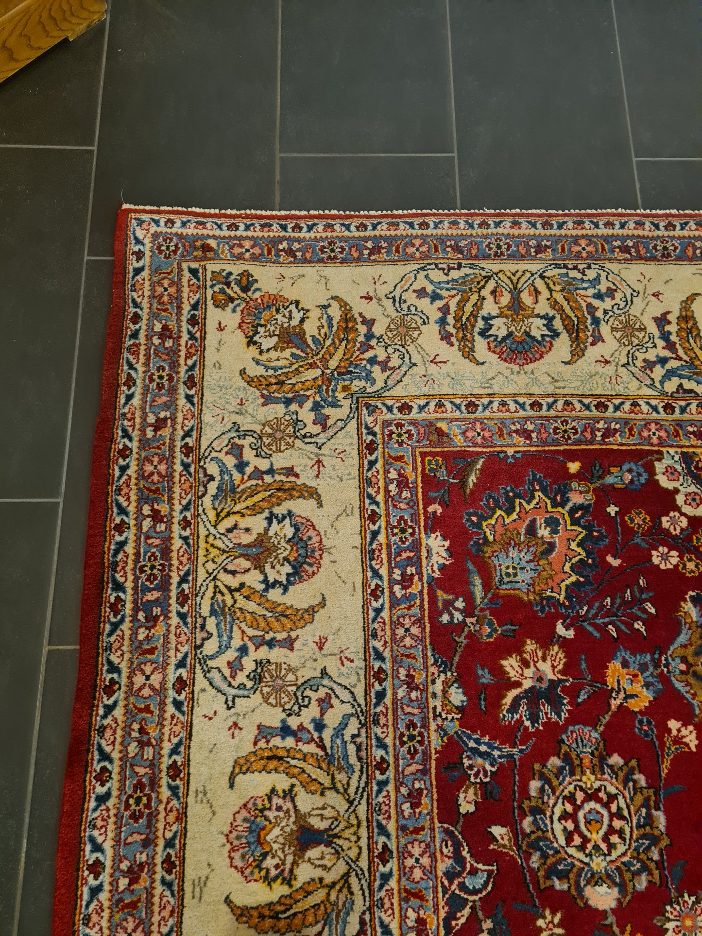 Perserteppich Orientteppich Handgeknüpfter Teppich Keshan 385x265cm